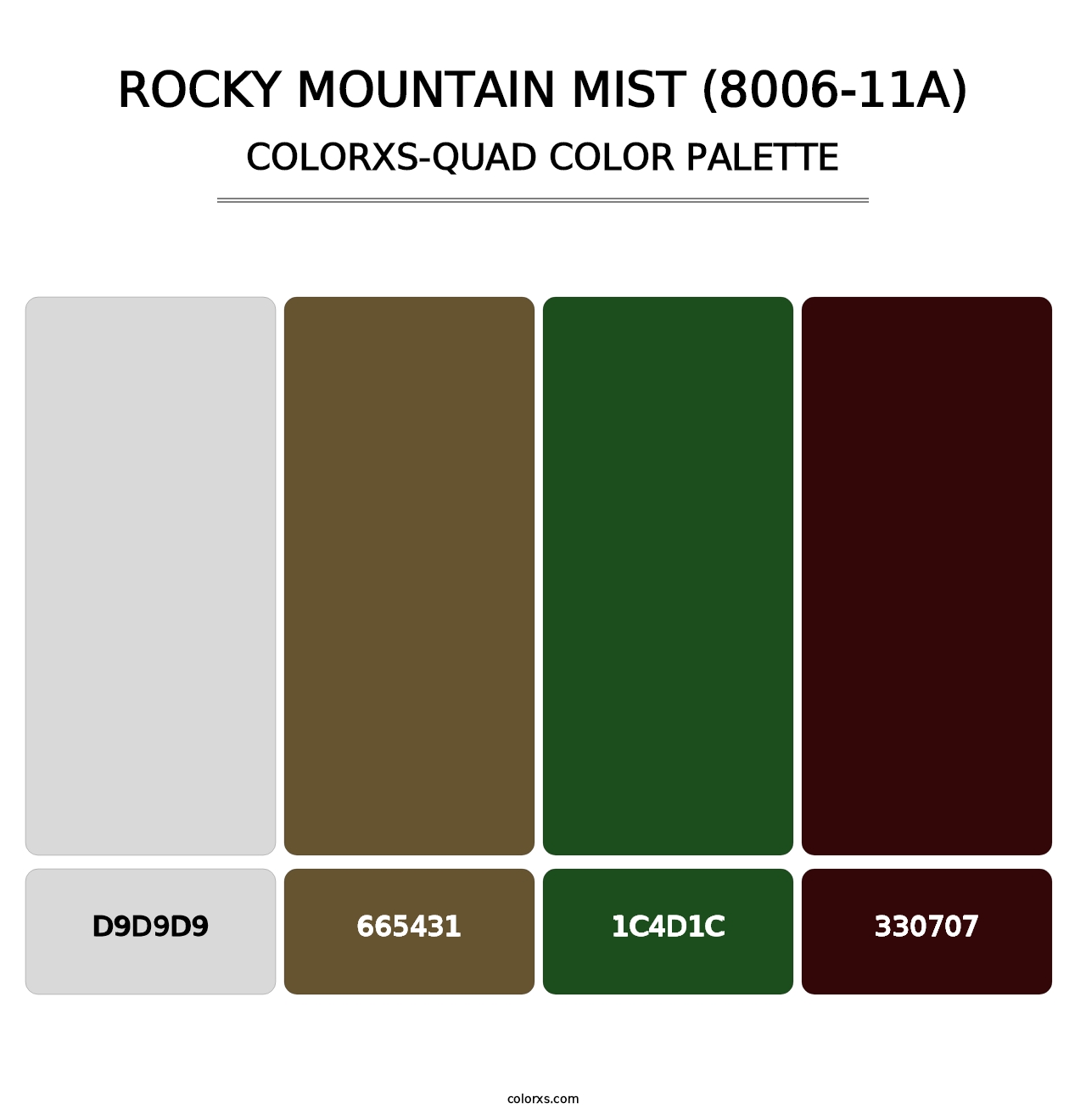 Rocky Mountain Mist (8006-11A) - Colorxs Quad Palette