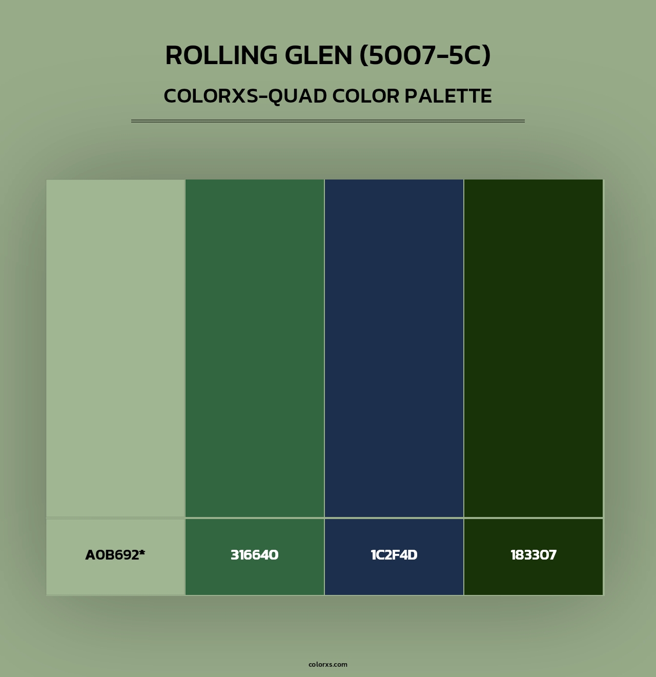 Rolling Glen (5007-5C) - Colorxs Quad Palette