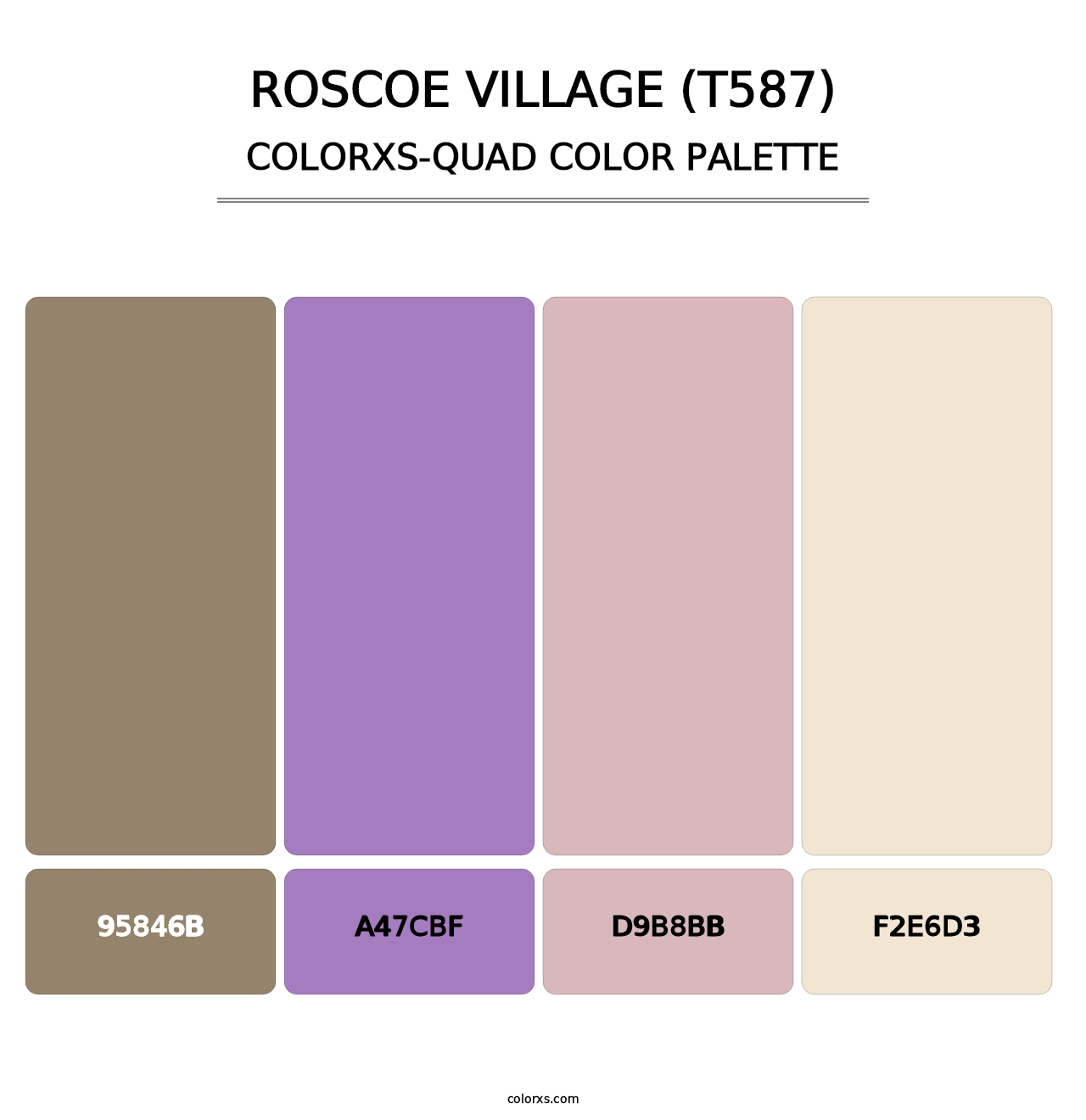 Roscoe Village (T587) - Colorxs Quad Palette