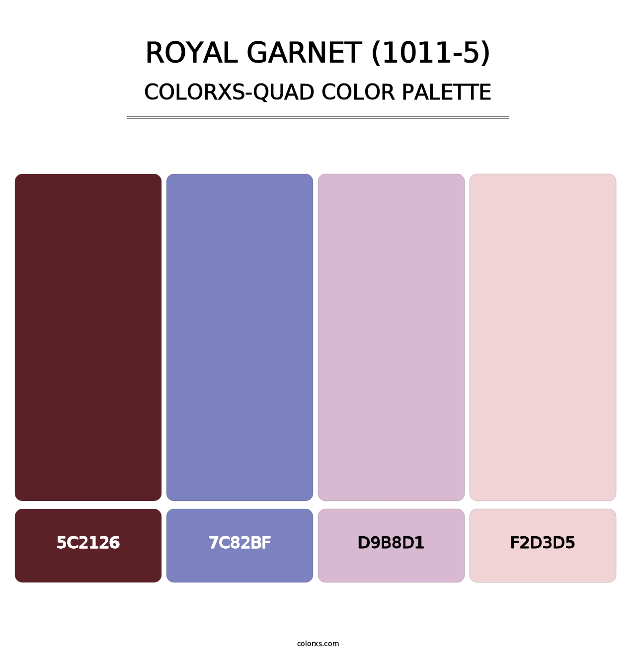 Royal Garnet (1011-5) - Colorxs Quad Palette