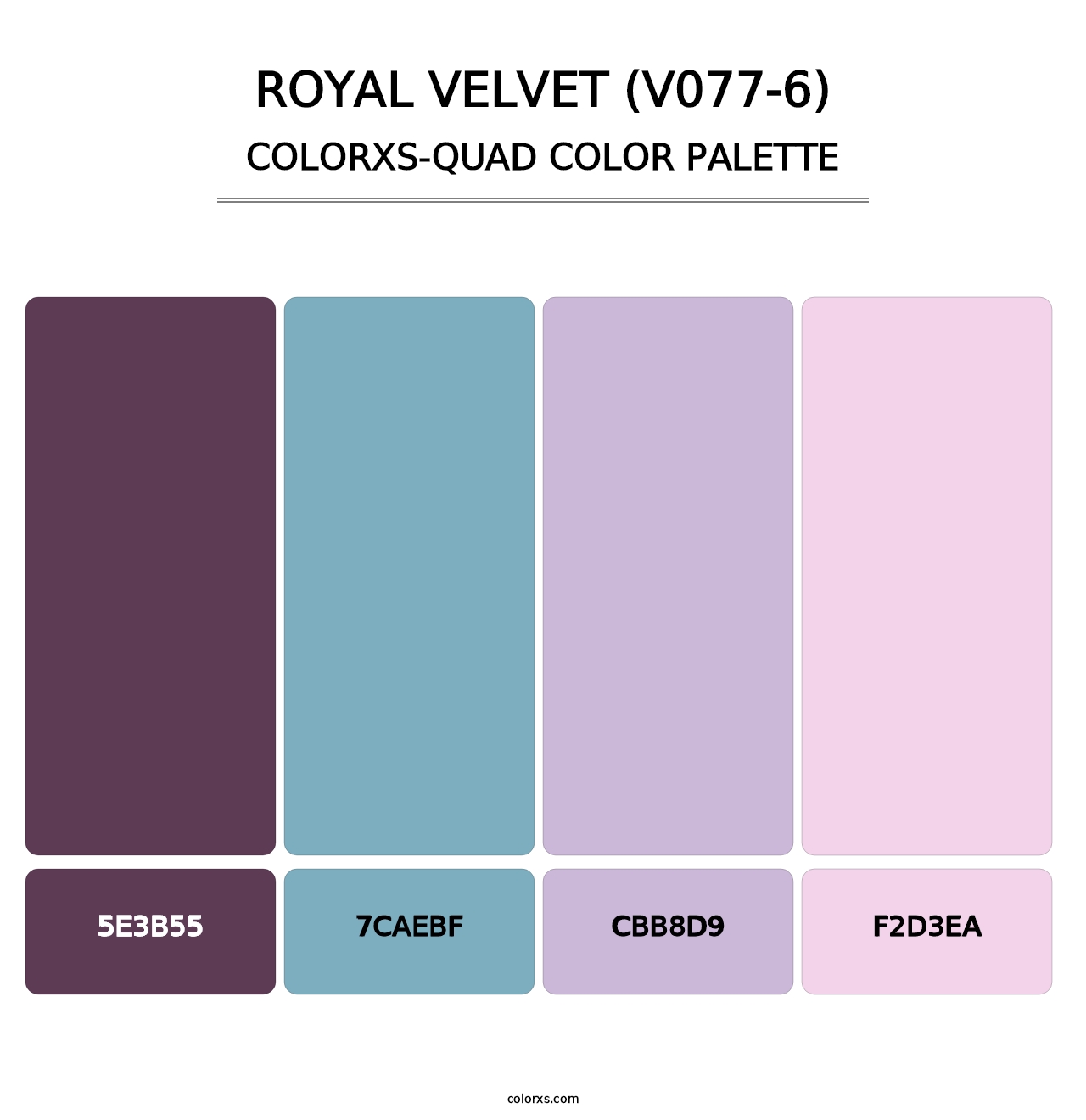 Royal Velvet (V077-6) - Colorxs Quad Palette
