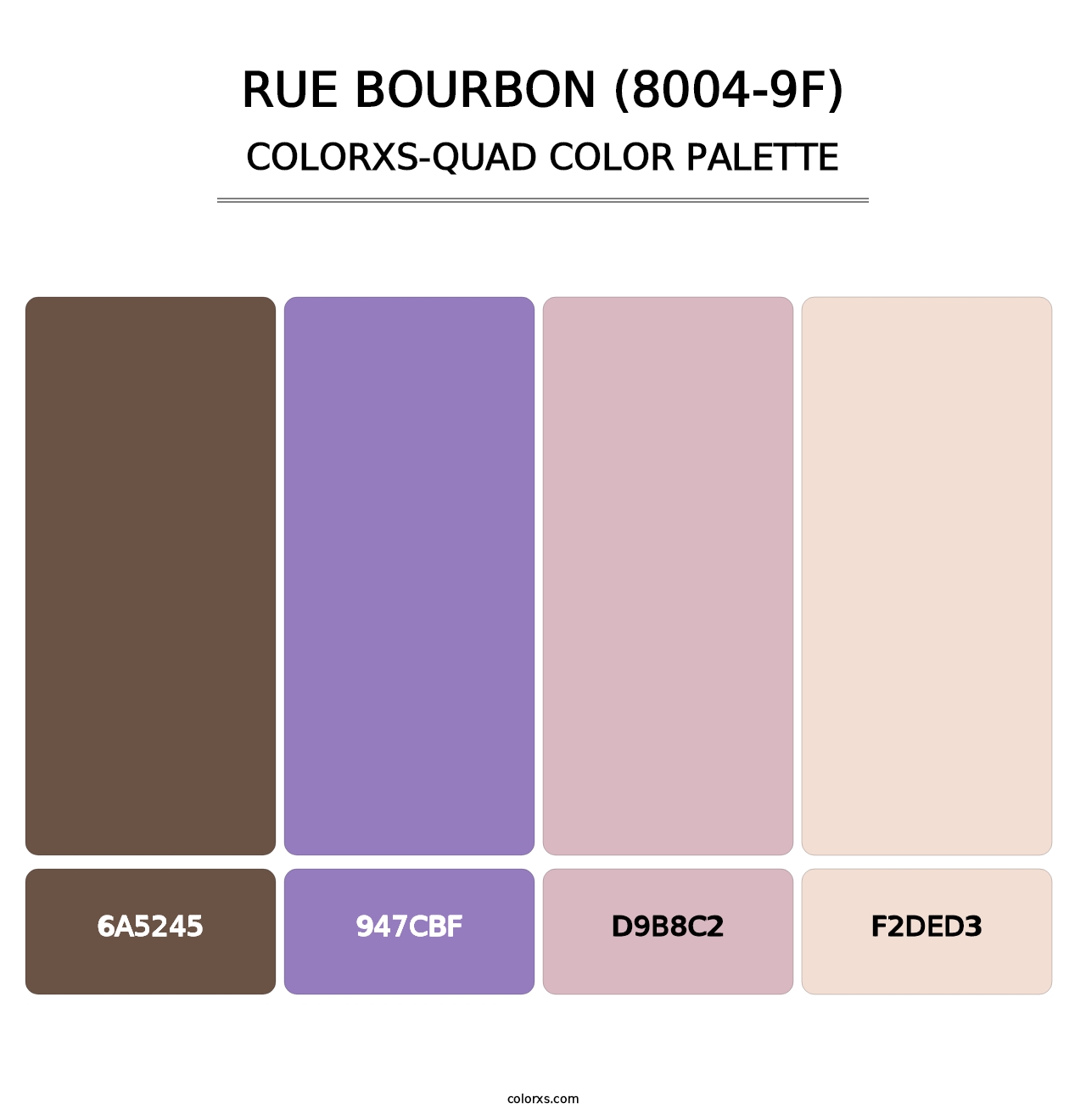 Rue Bourbon (8004-9F) - Colorxs Quad Palette