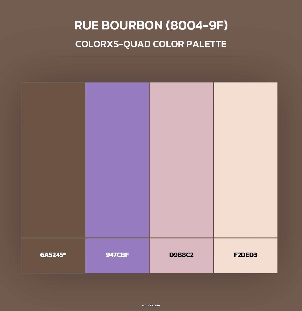 Rue Bourbon (8004-9F) - Colorxs Quad Palette