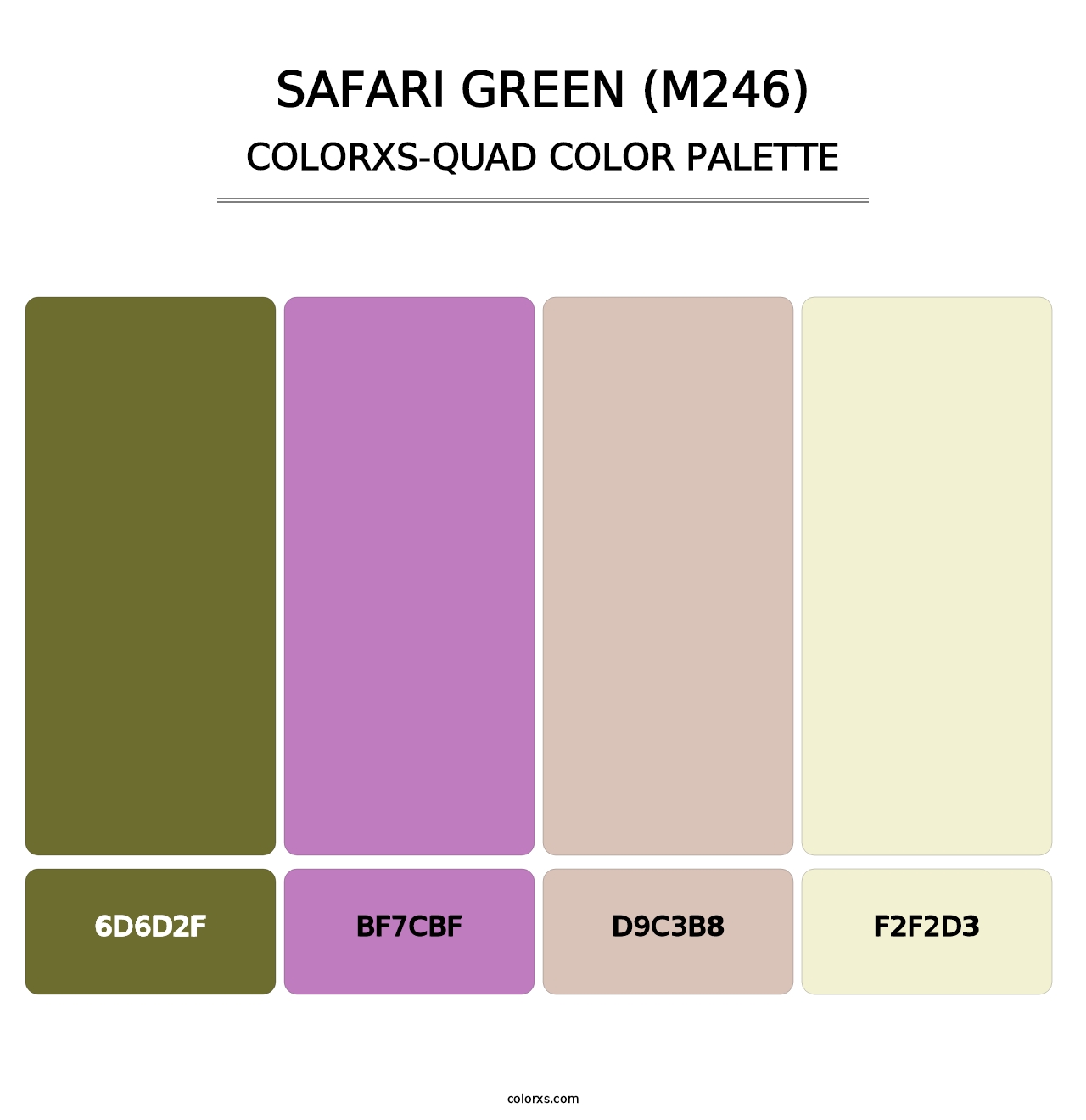 Safari Green (M246) - Colorxs Quad Palette