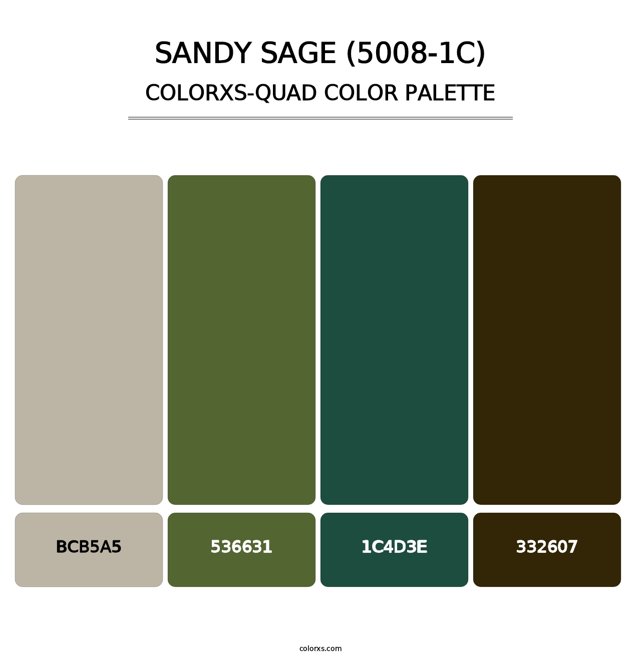 Sandy Sage (5008-1C) - Colorxs Quad Palette