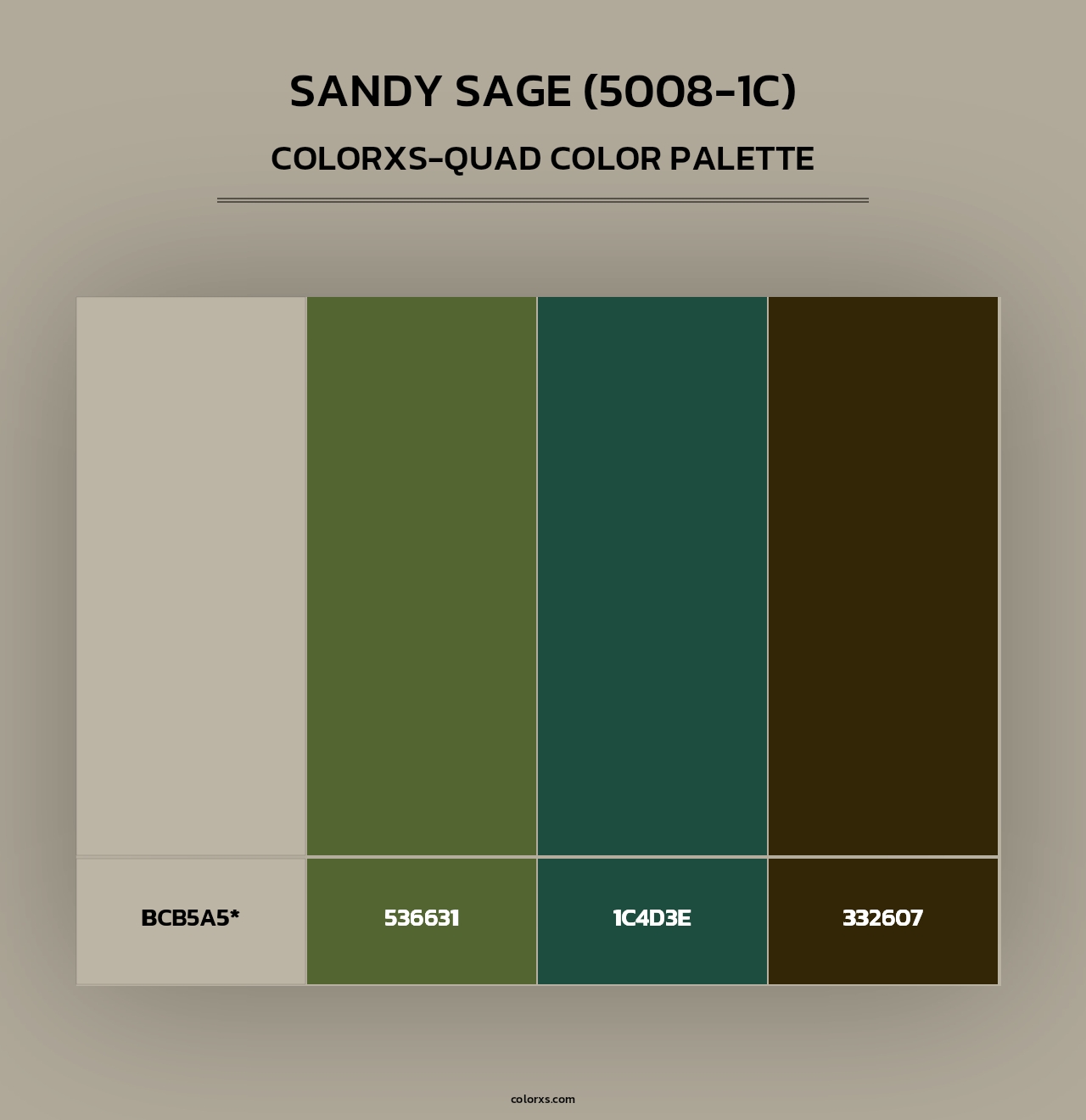 Sandy Sage (5008-1C) - Colorxs Quad Palette