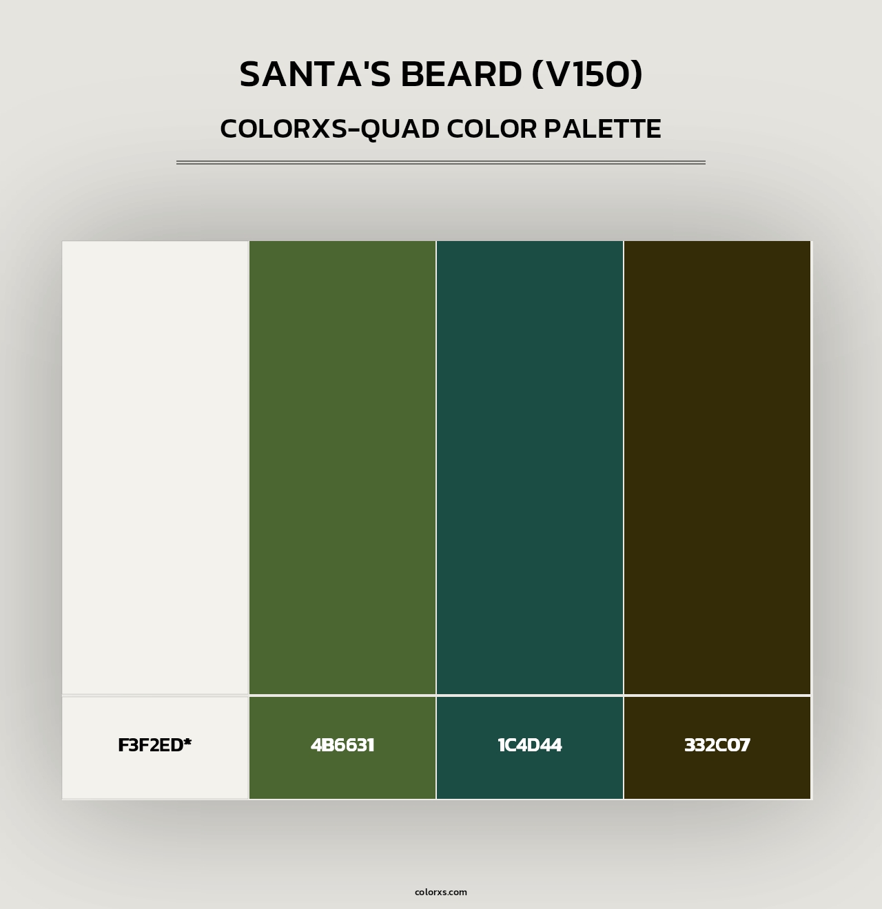 Santa's Beard (V150) - Colorxs Quad Palette