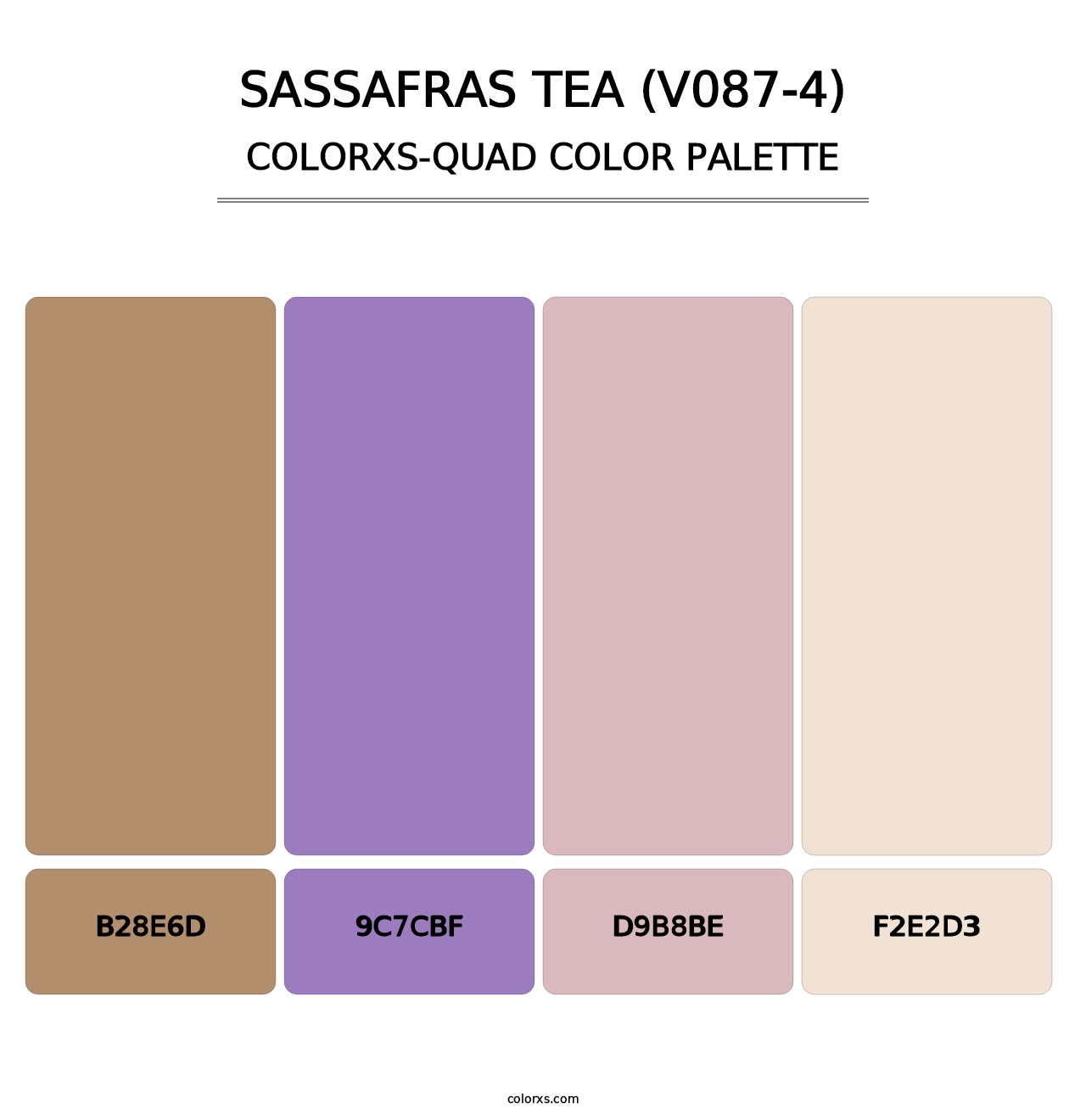 Sassafras Tea (V087-4) - Colorxs Quad Palette