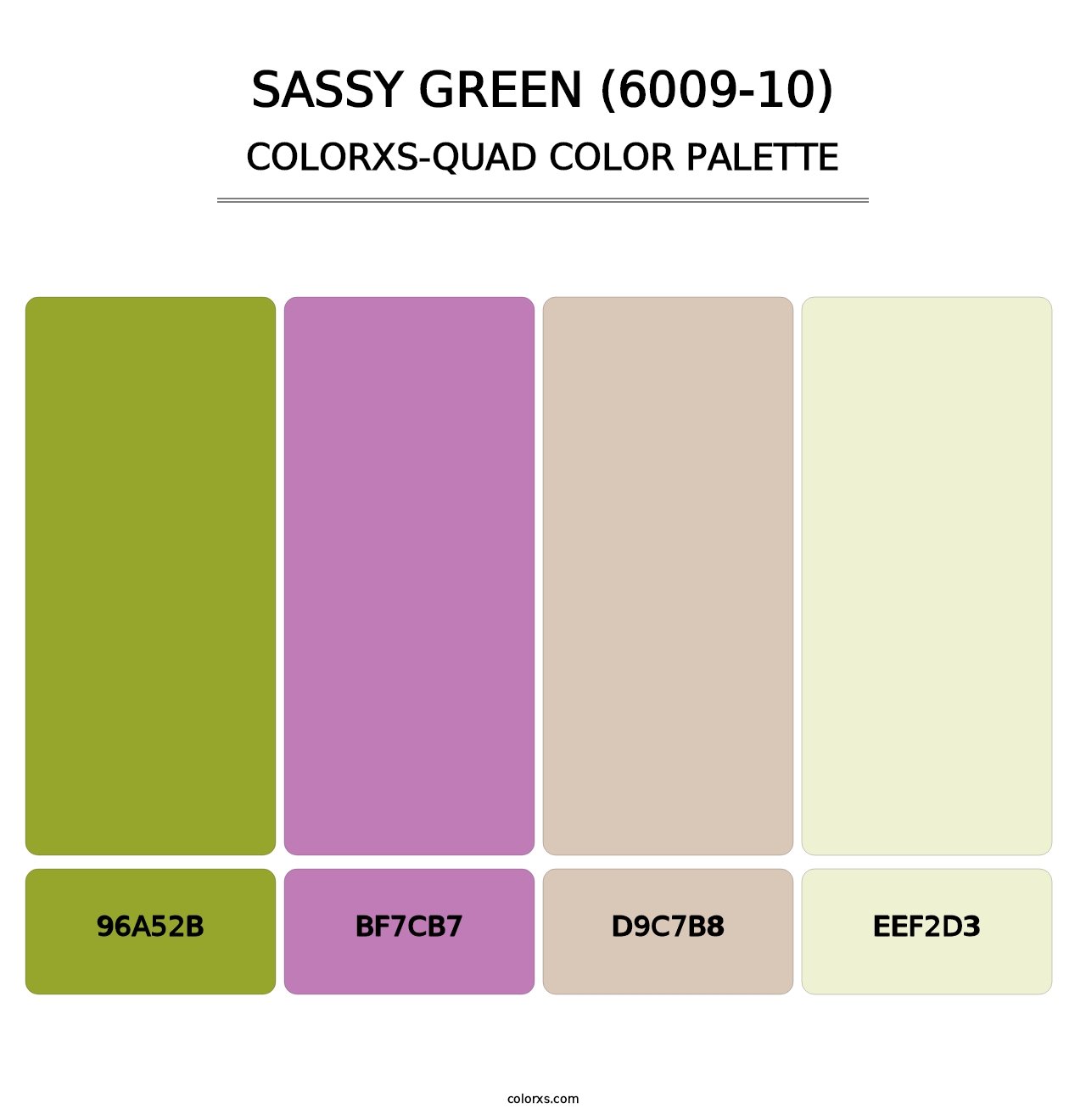 Sassy Green (6009-10) - Colorxs Quad Palette