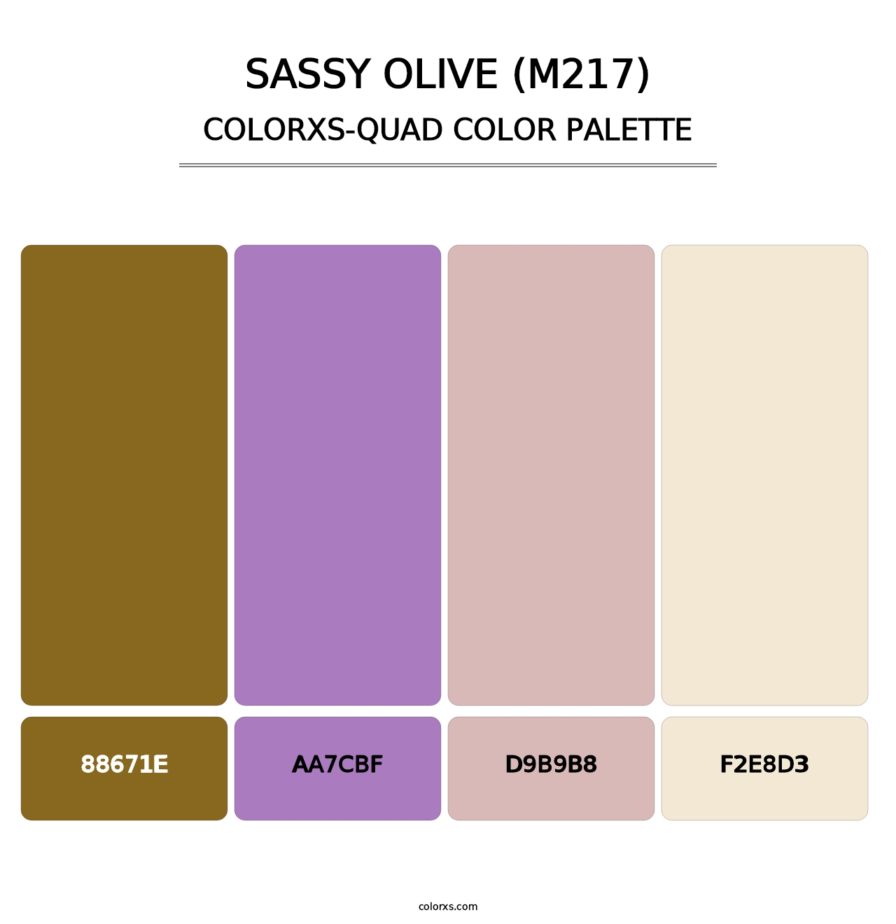 Sassy Olive (M217) - Colorxs Quad Palette
