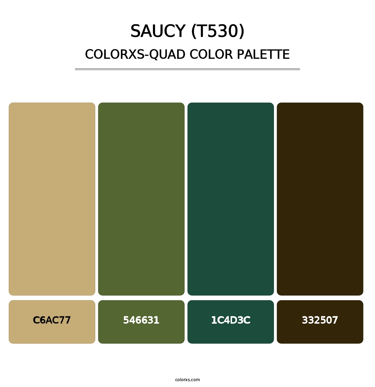 Saucy (T530) - Colorxs Quad Palette