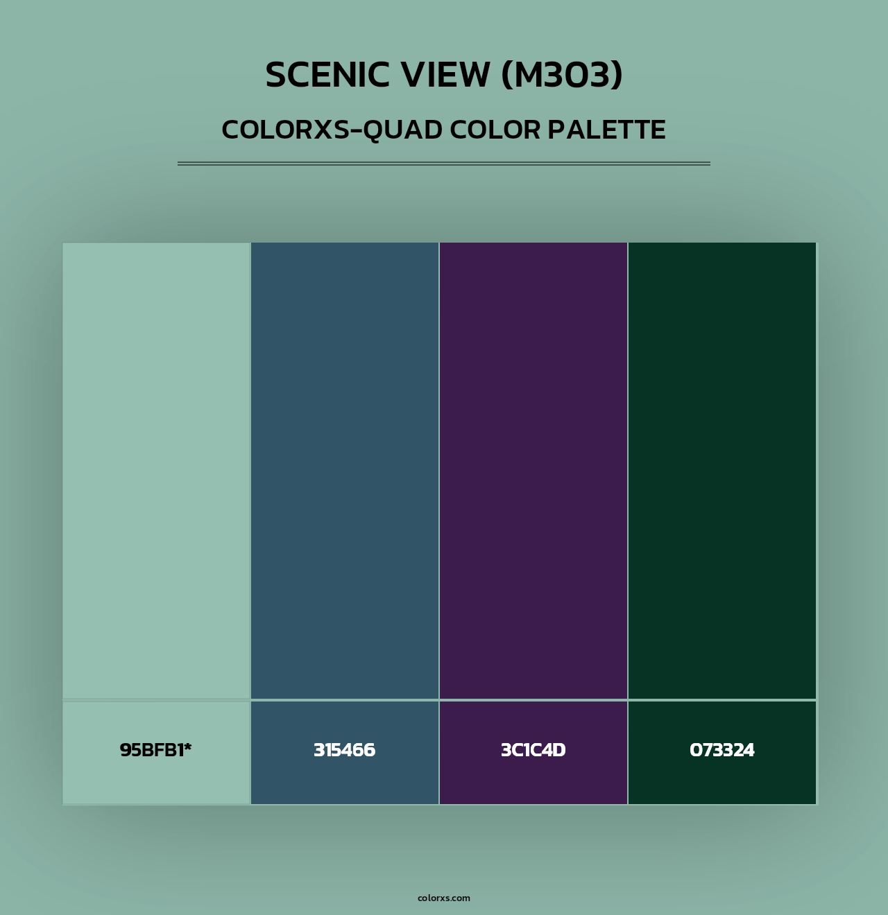Scenic View (M303) - Colorxs Quad Palette