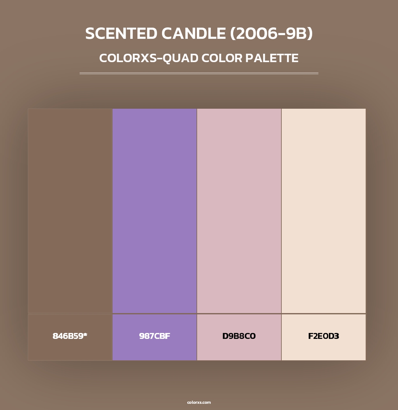 Scented Candle (2006-9B) - Colorxs Quad Palette