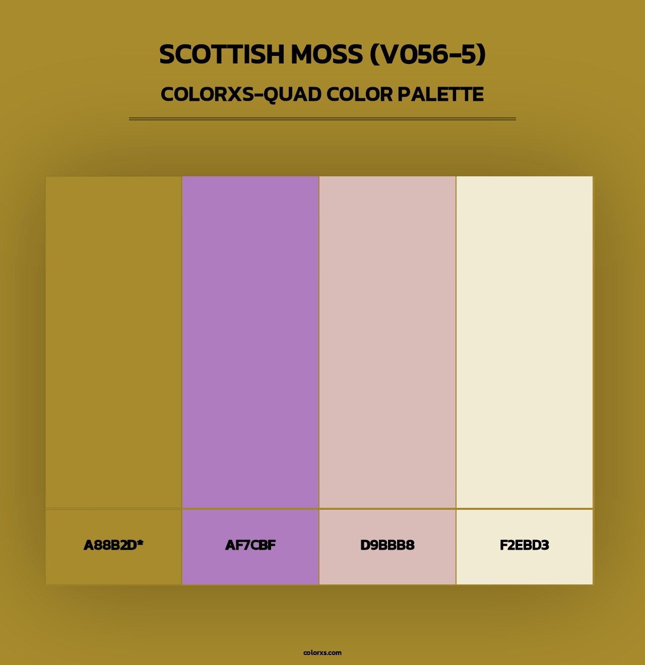 Scottish Moss (V056-5) - Colorxs Quad Palette