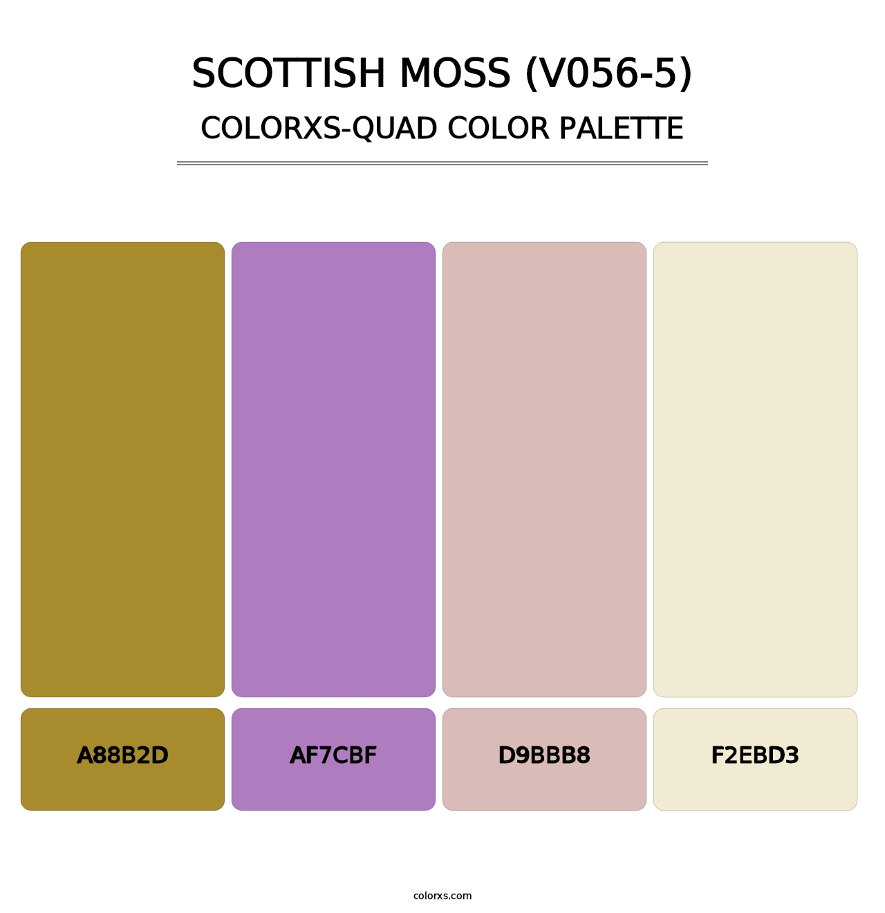Scottish Moss (V056-5) - Colorxs Quad Palette