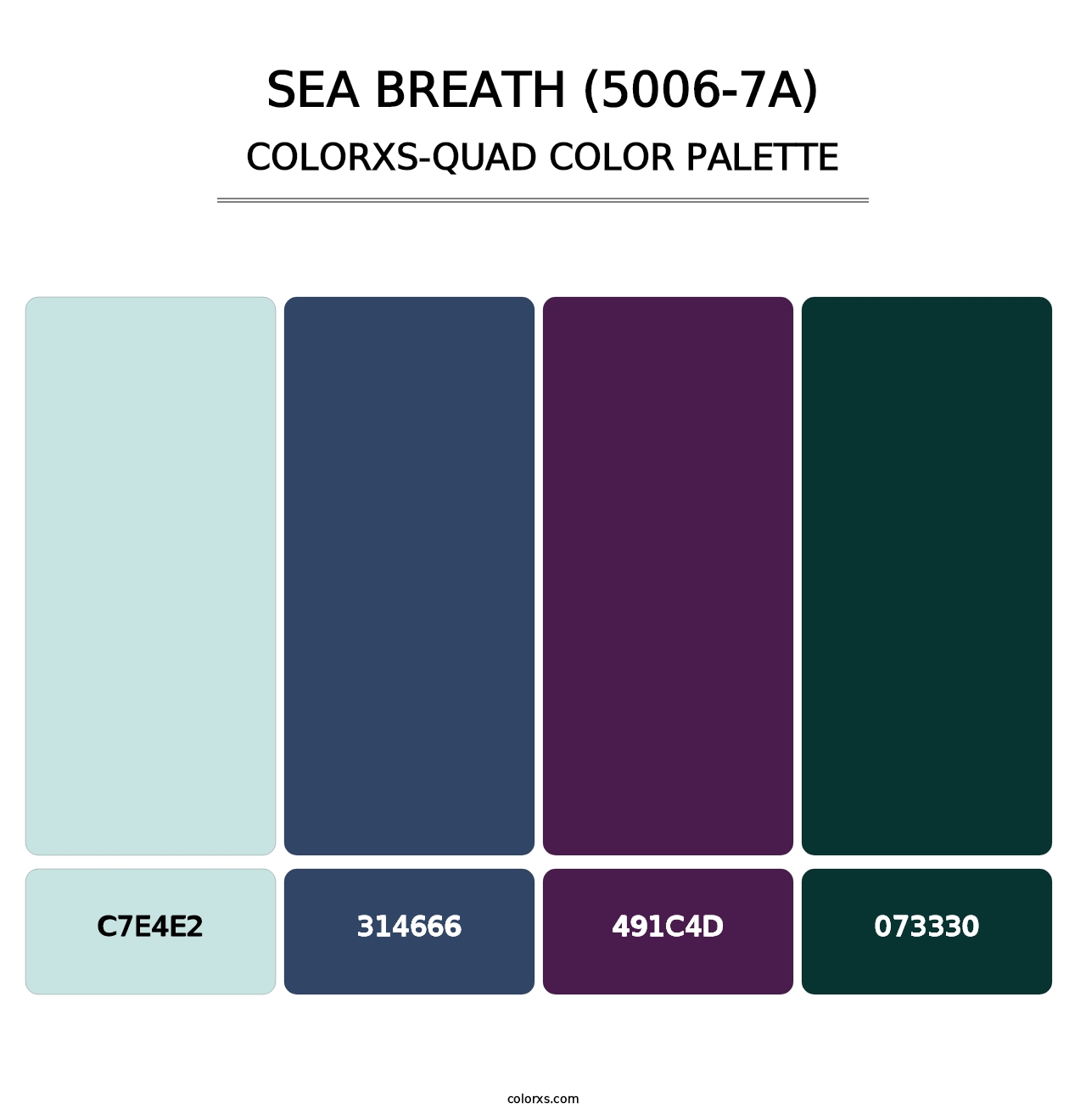 Sea Breath (5006-7A) - Colorxs Quad Palette