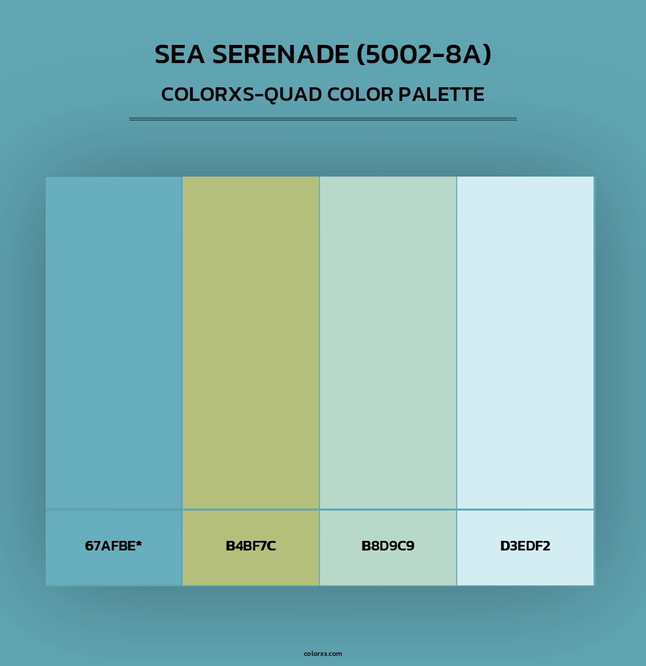 Sea Serenade (5002-8A) - Colorxs Quad Palette