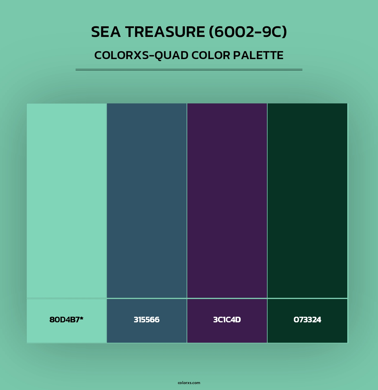 Sea Treasure (6002-9C) - Colorxs Quad Palette
