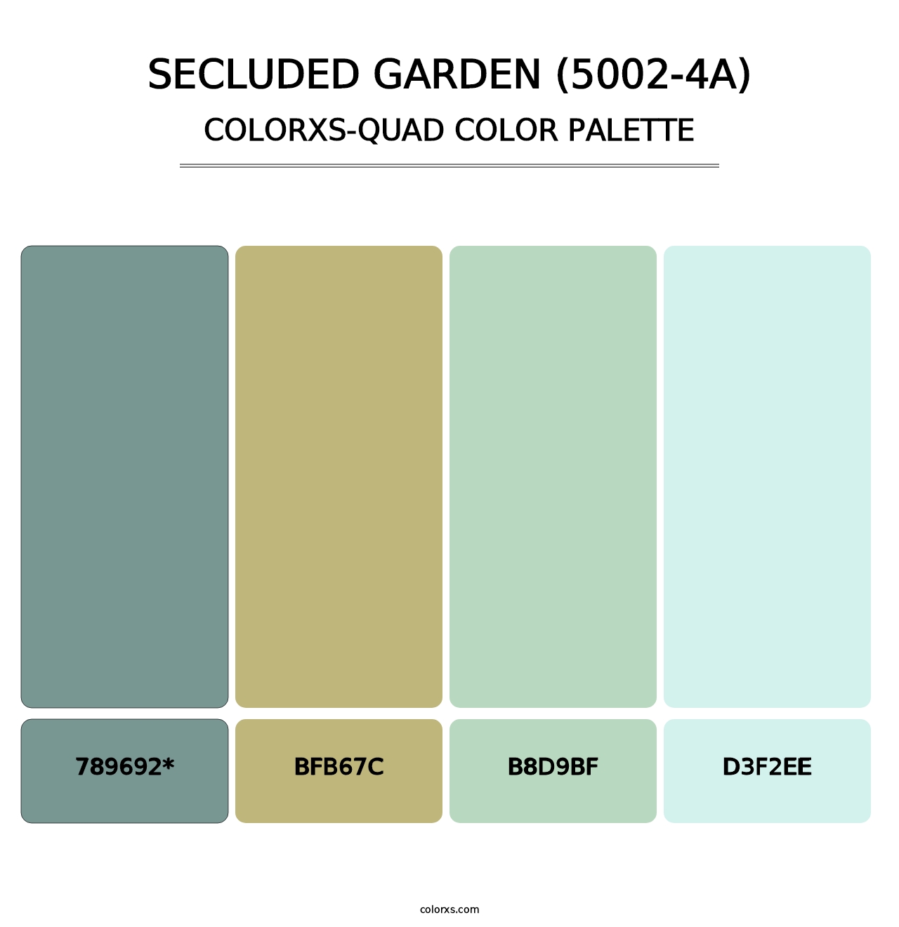 Secluded Garden (5002-4A) - Colorxs Quad Palette