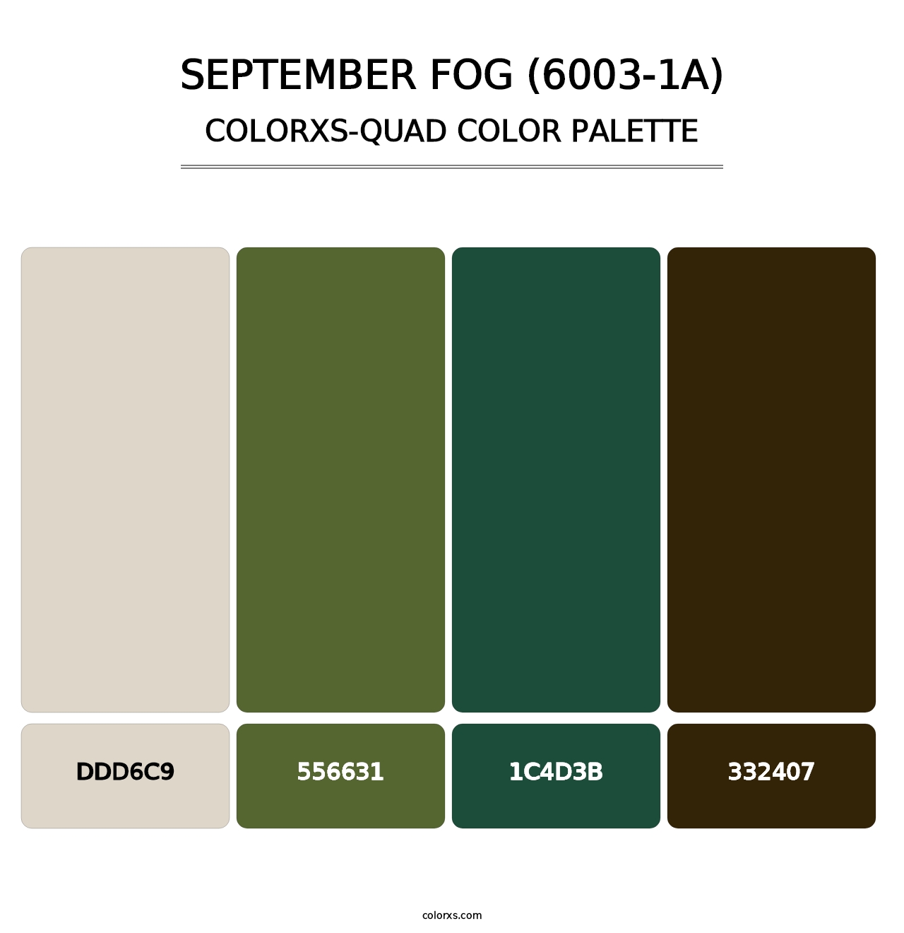 September Fog (6003-1A) - Colorxs Quad Palette