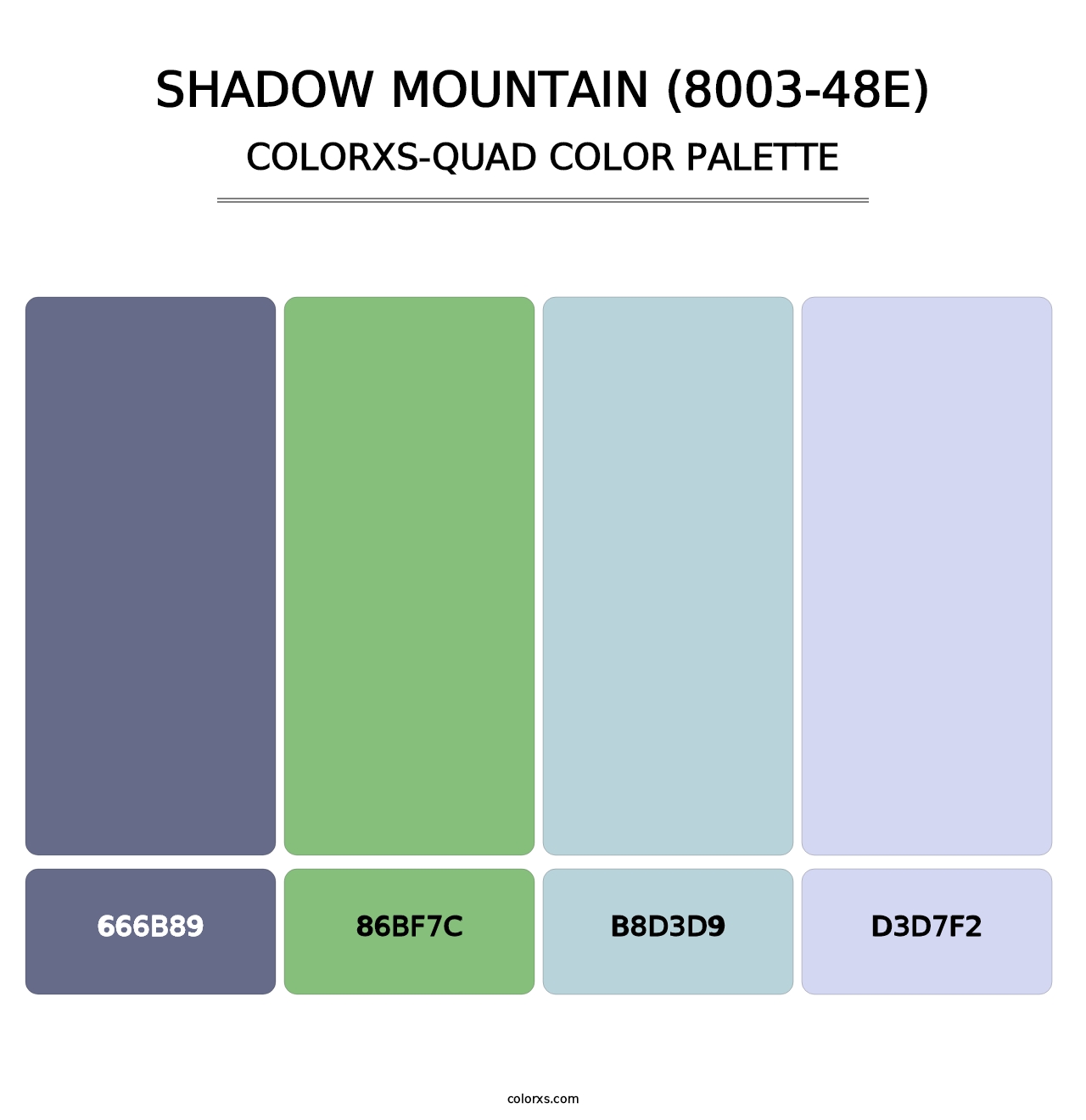 Shadow Mountain (8003-48E) - Colorxs Quad Palette