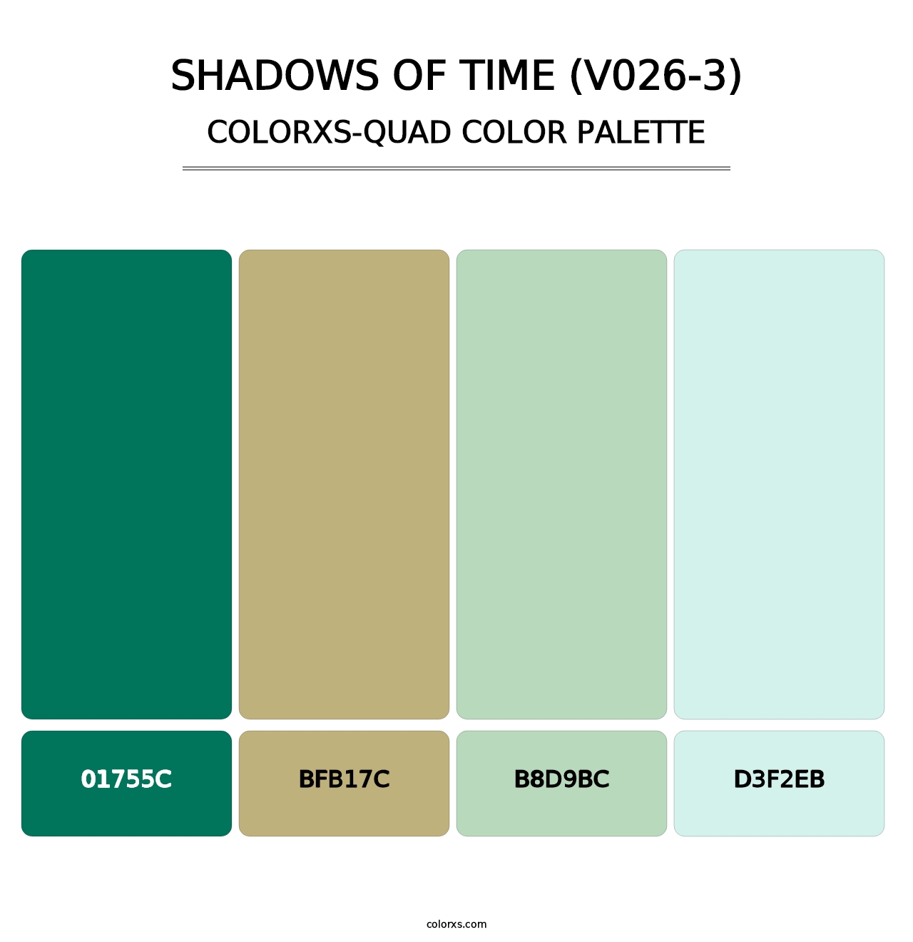 Shadows of Time (V026-3) - Colorxs Quad Palette