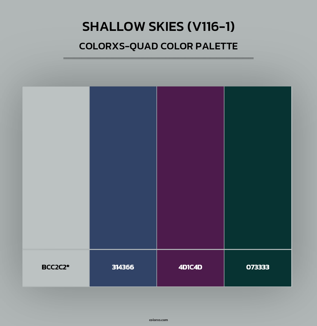 Shallow Skies (V116-1) - Colorxs Quad Palette