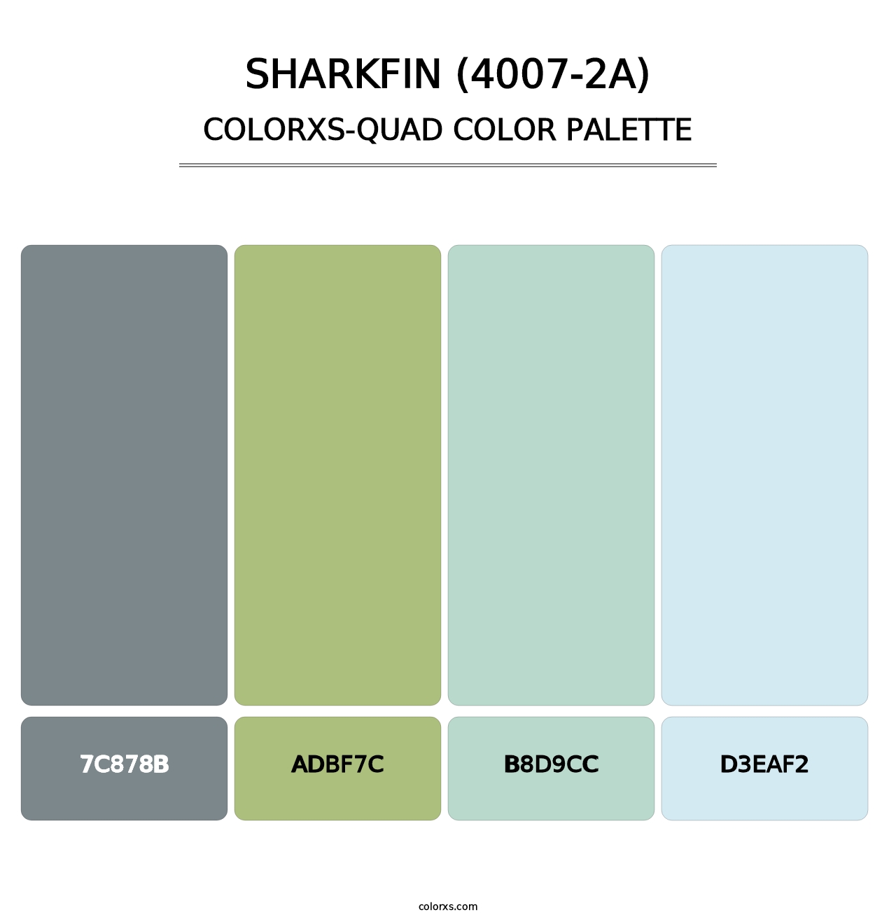 Sharkfin (4007-2A) - Colorxs Quad Palette