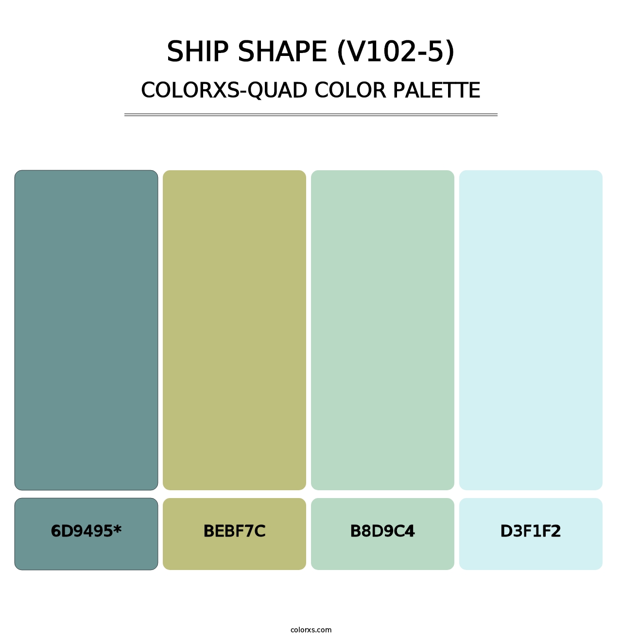 Ship Shape (V102-5) - Colorxs Quad Palette