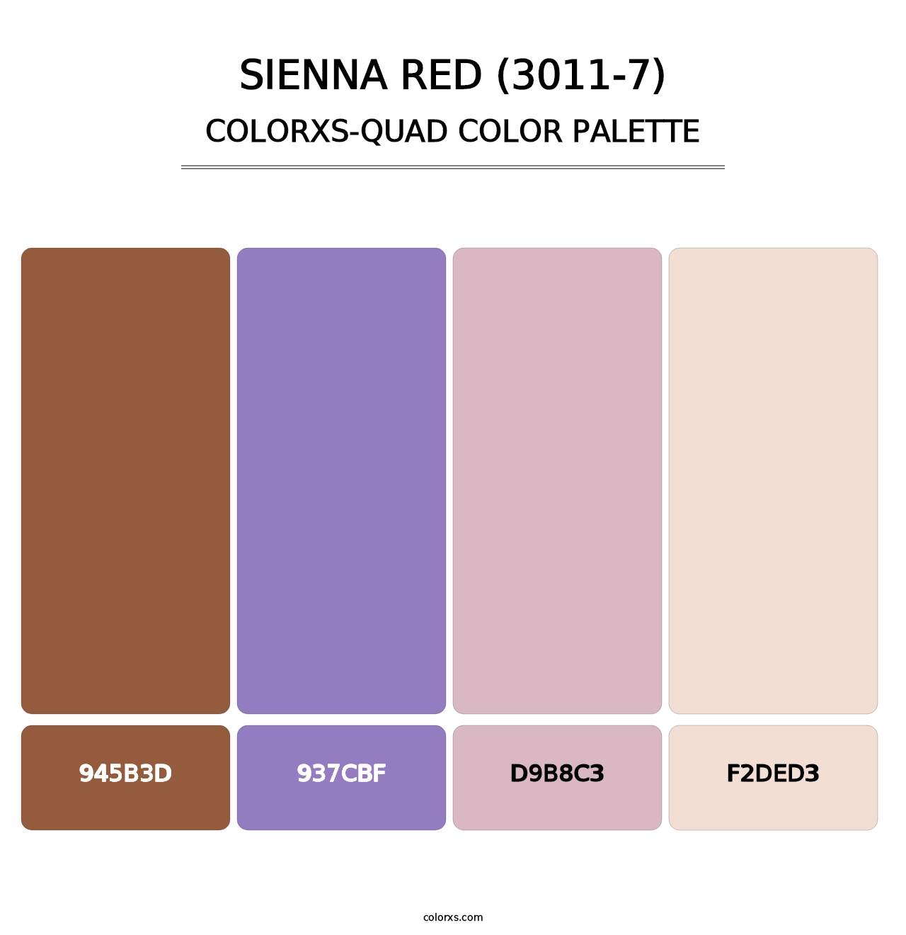 Sienna Red (3011-7) - Colorxs Quad Palette