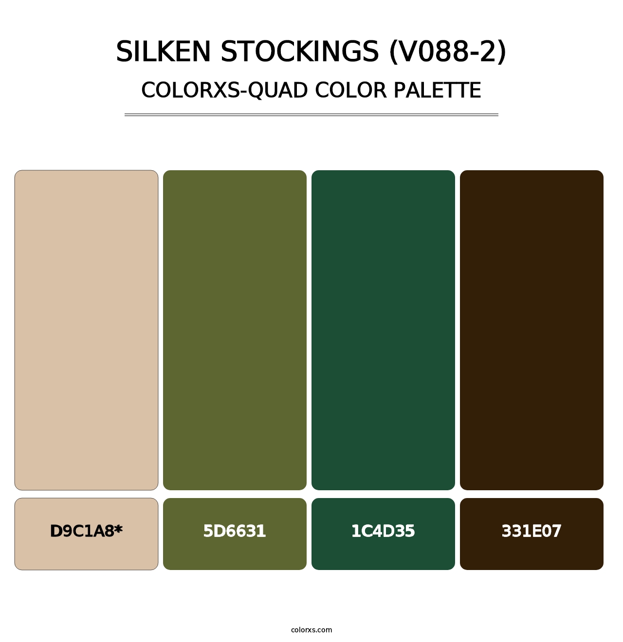 Silken Stockings (V088-2) - Colorxs Quad Palette
