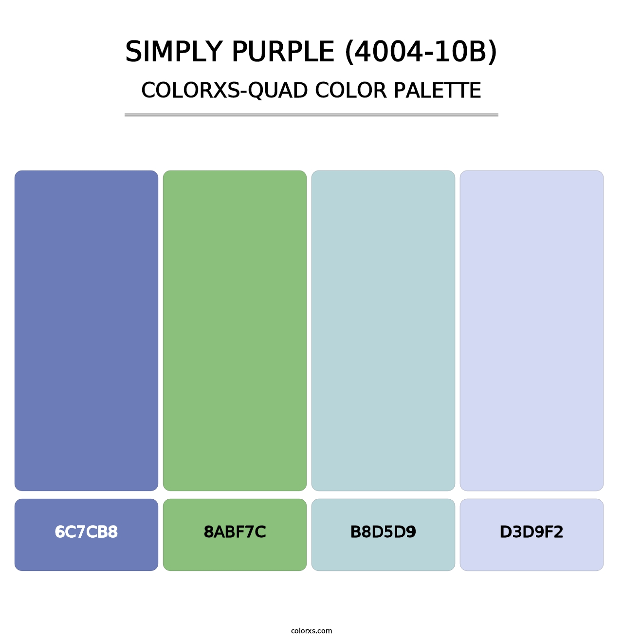 Simply Purple (4004-10B) - Colorxs Quad Palette
