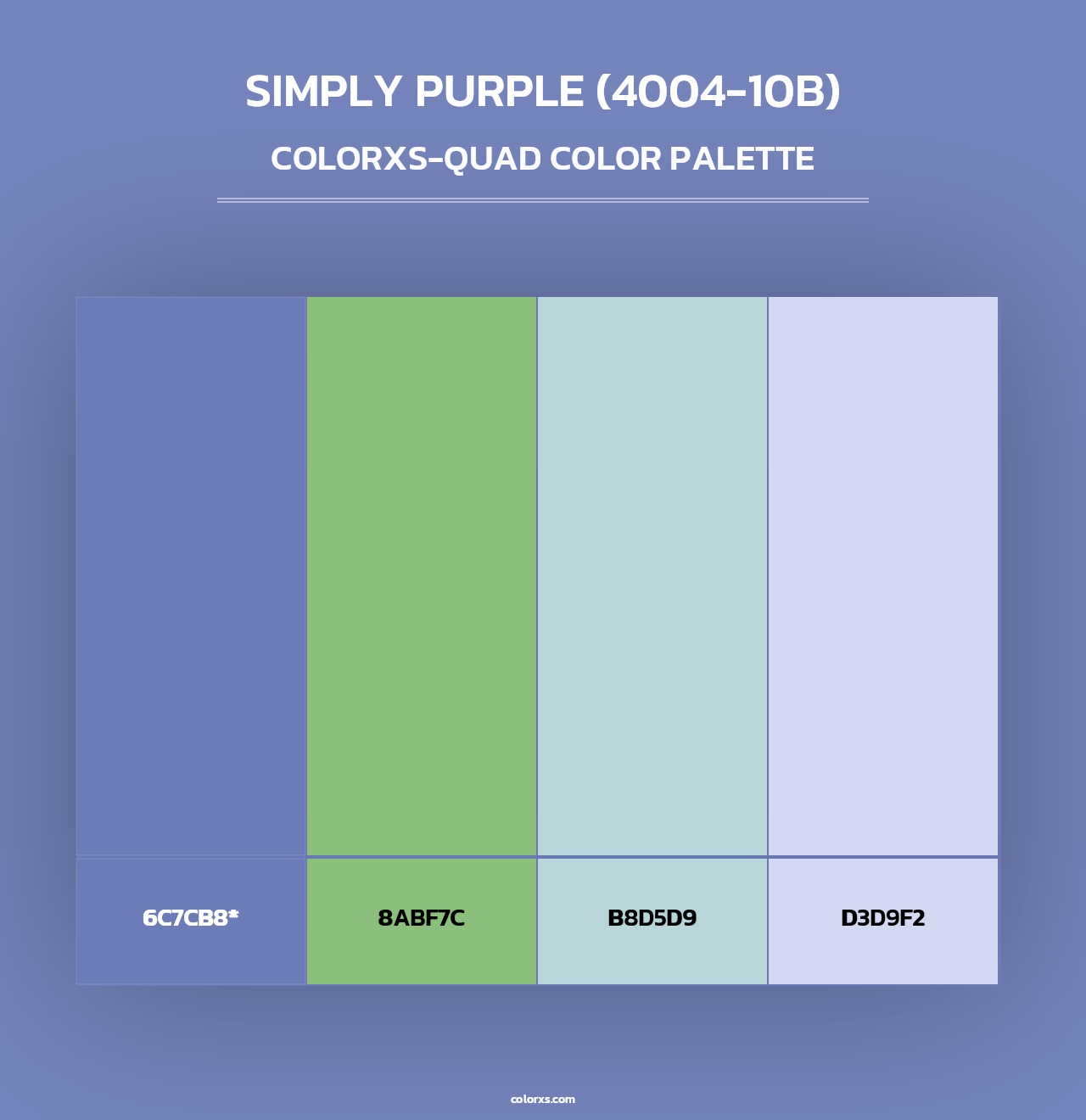 Simply Purple (4004-10B) - Colorxs Quad Palette
