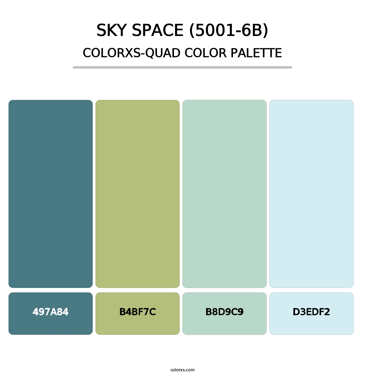 Sky Space (5001-6B) - Colorxs Quad Palette