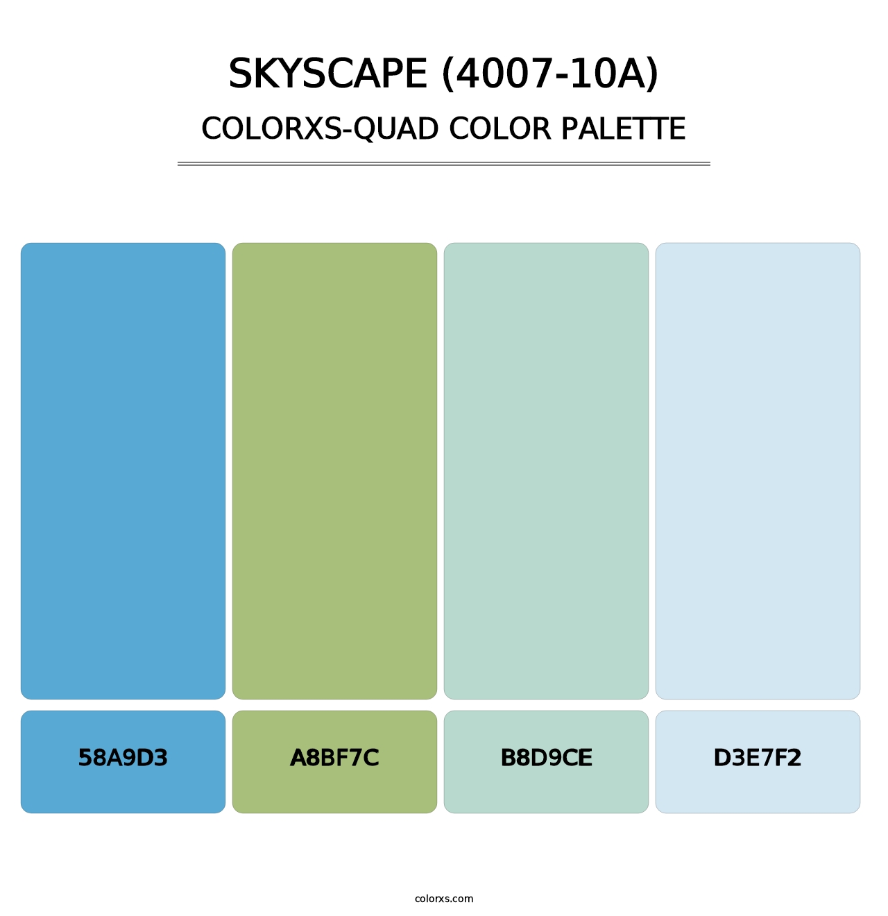 Skyscape (4007-10A) - Colorxs Quad Palette