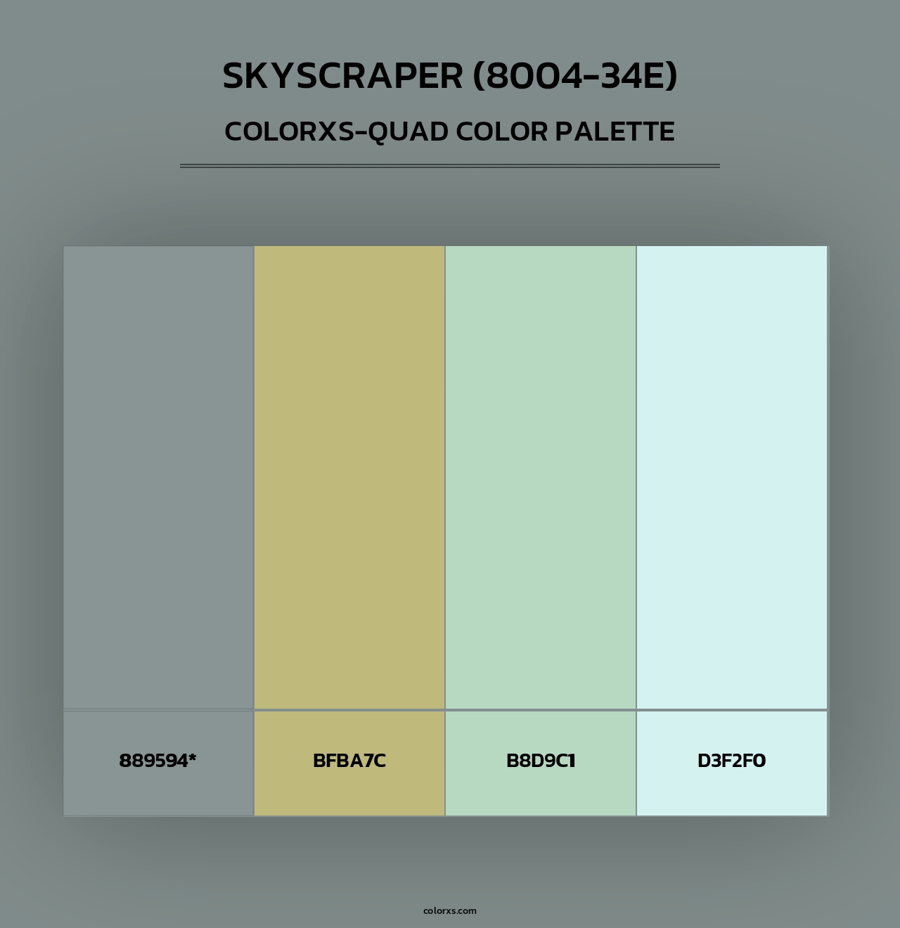 Skyscraper (8004-34E) - Colorxs Quad Palette