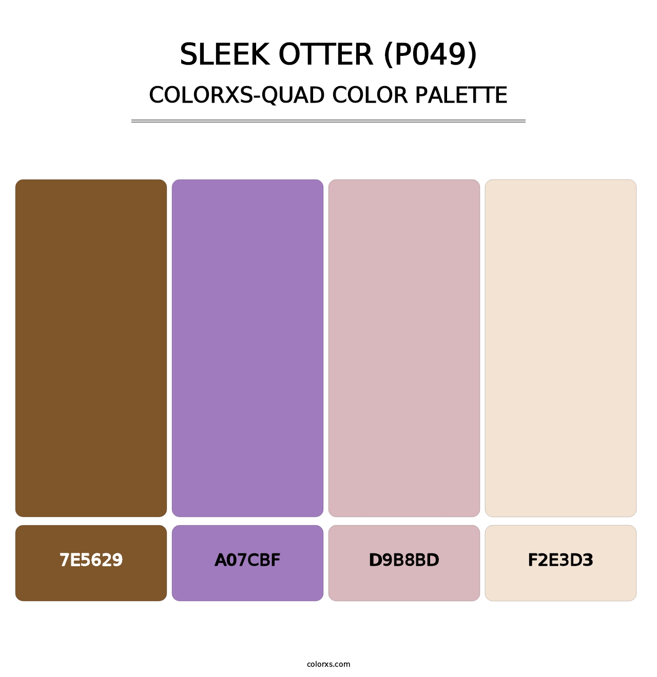 Sleek Otter (P049) - Colorxs Quad Palette