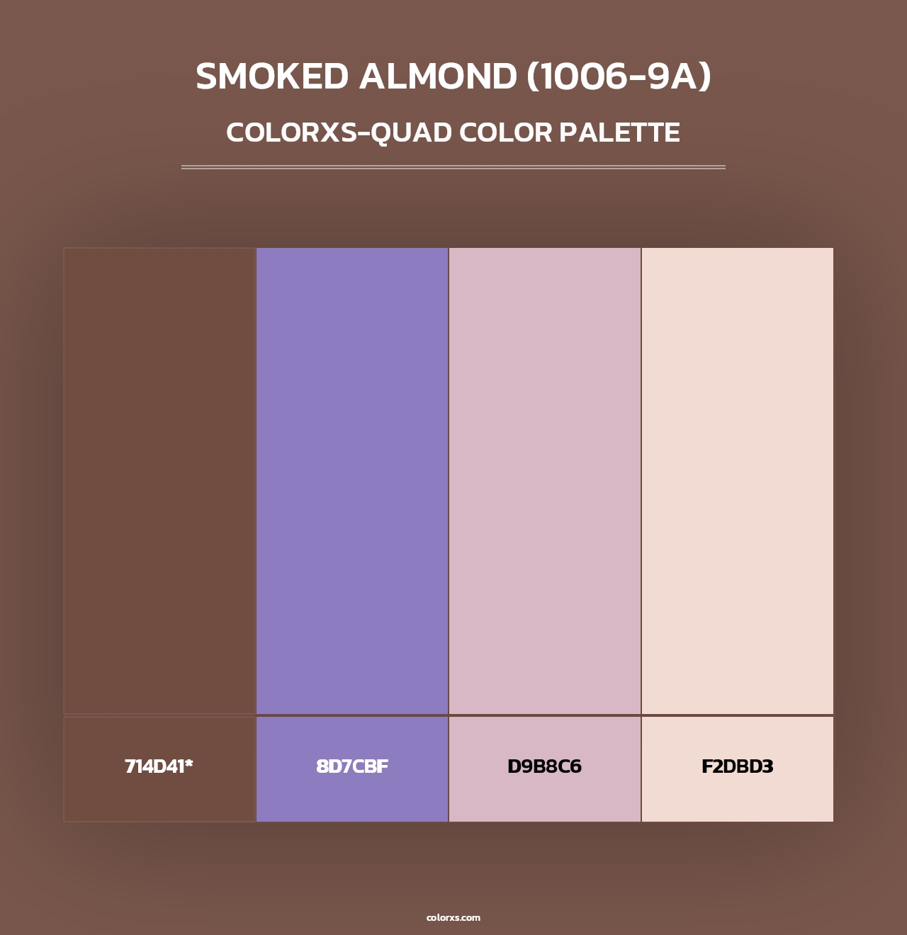 Smoked Almond (1006-9A) - Colorxs Quad Palette
