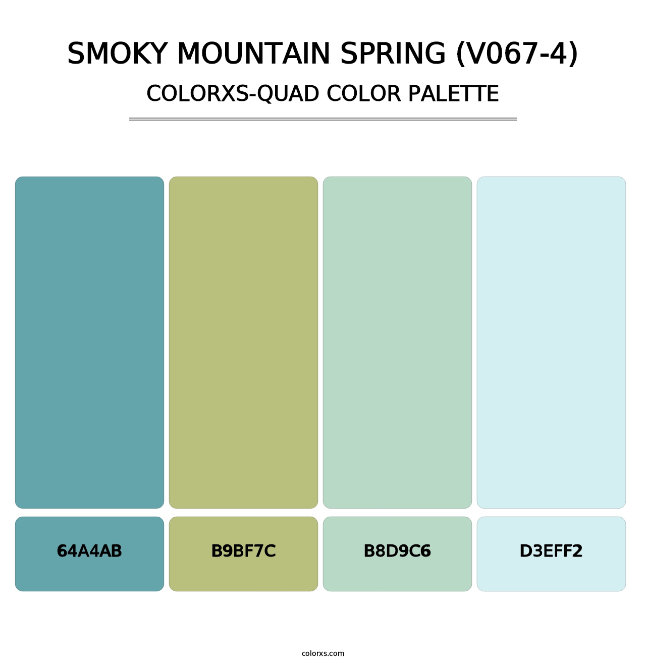 Smoky Mountain Spring (V067-4) - Colorxs Quad Palette