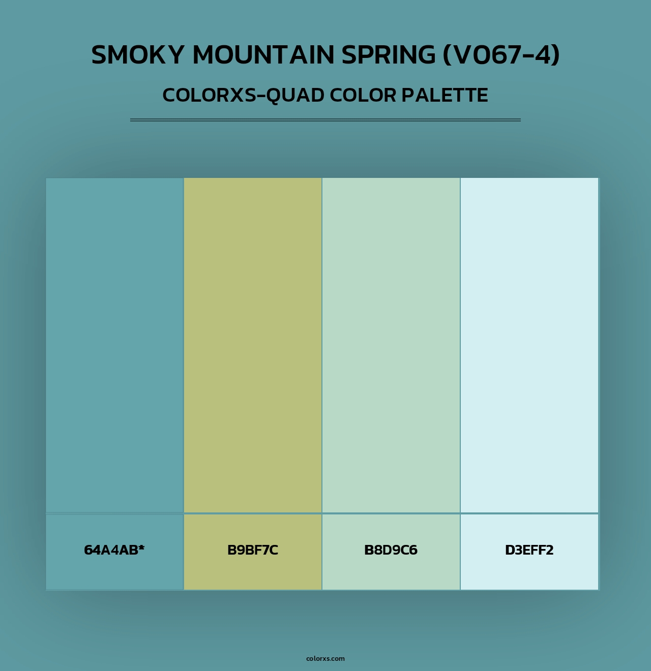 Smoky Mountain Spring (V067-4) - Colorxs Quad Palette