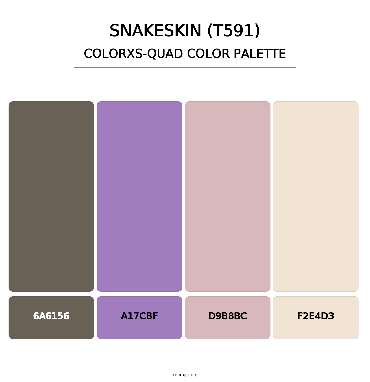 Snakeskin (T591) - Colorxs Quad Palette