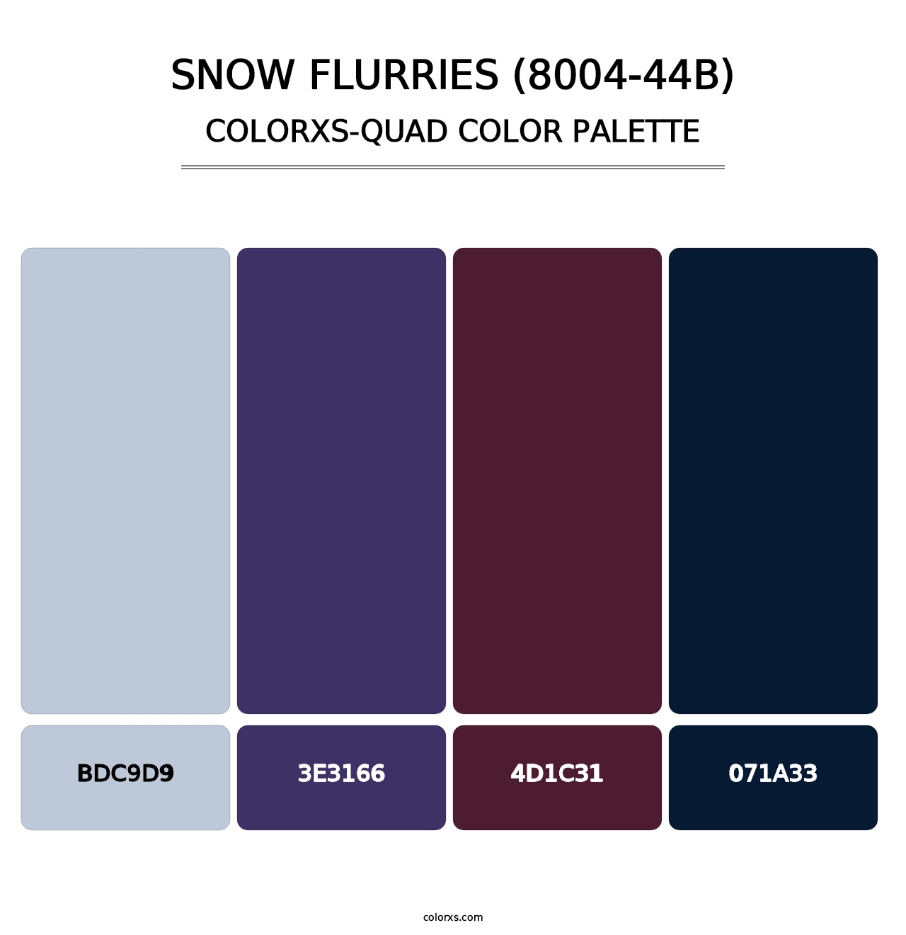 Snow Flurries (8004-44B) - Colorxs Quad Palette