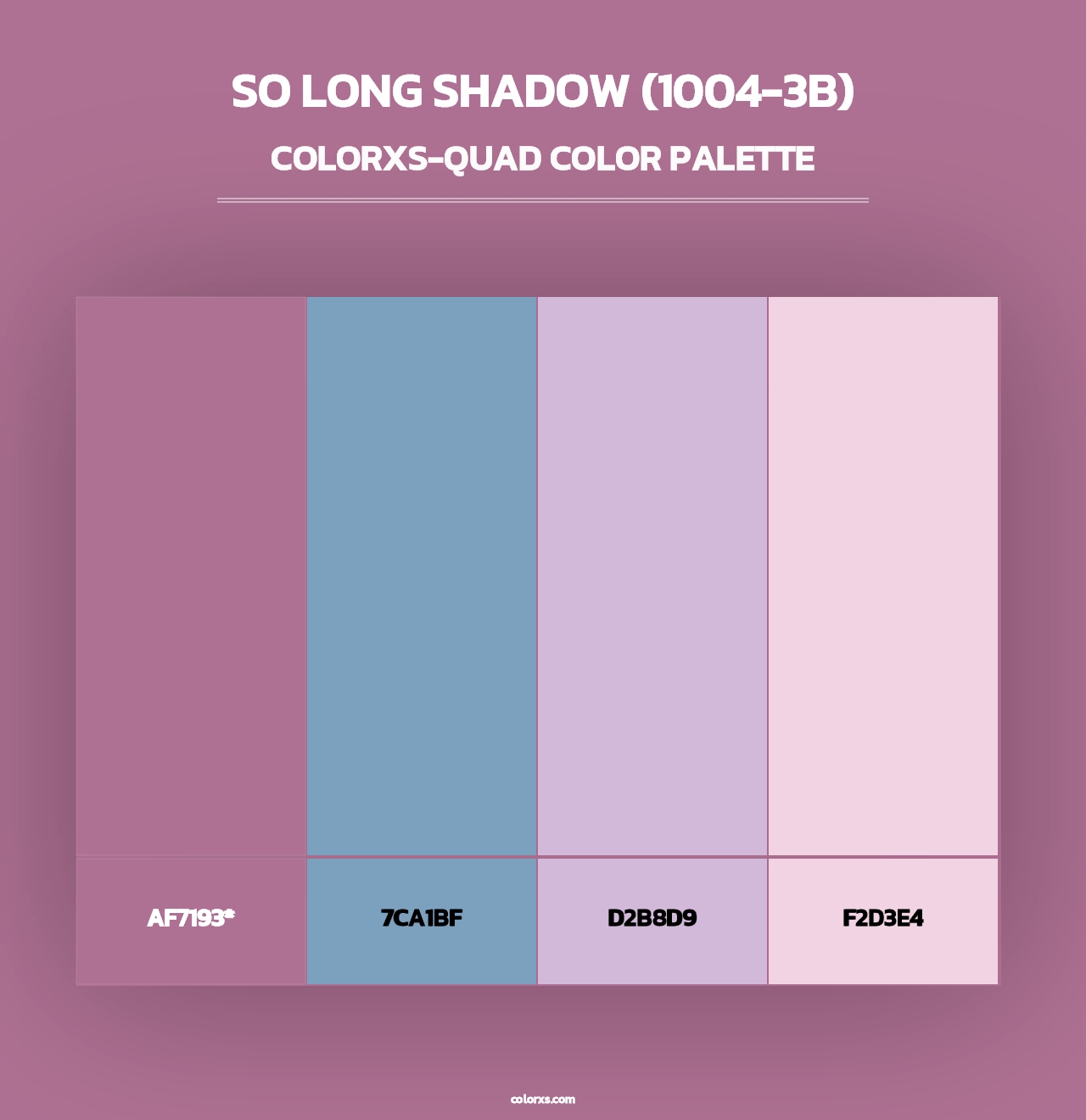So Long Shadow (1004-3B) - Colorxs Quad Palette