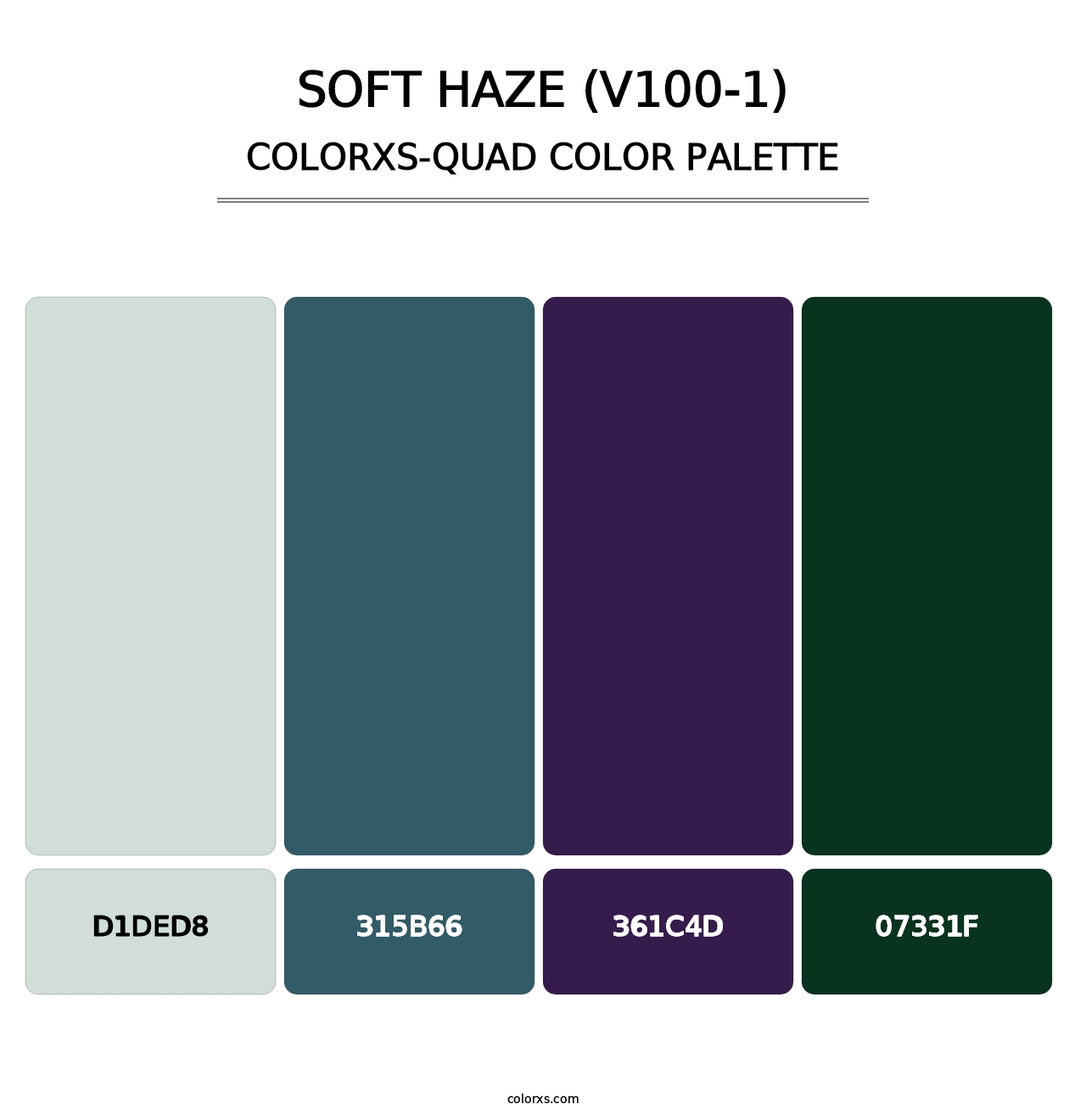 Soft Haze (V100-1) - Colorxs Quad Palette