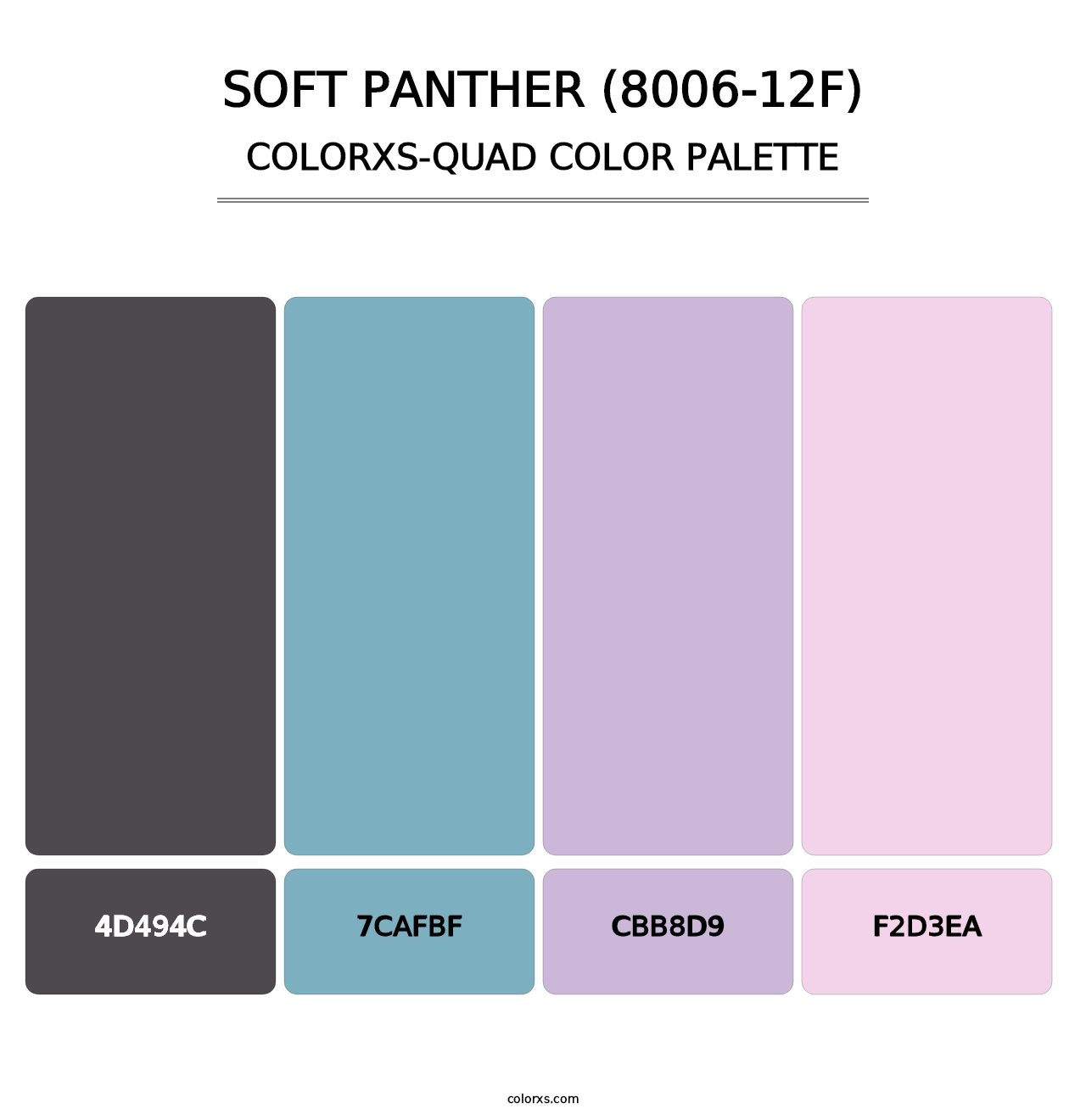 Soft Panther (8006-12F) - Colorxs Quad Palette
