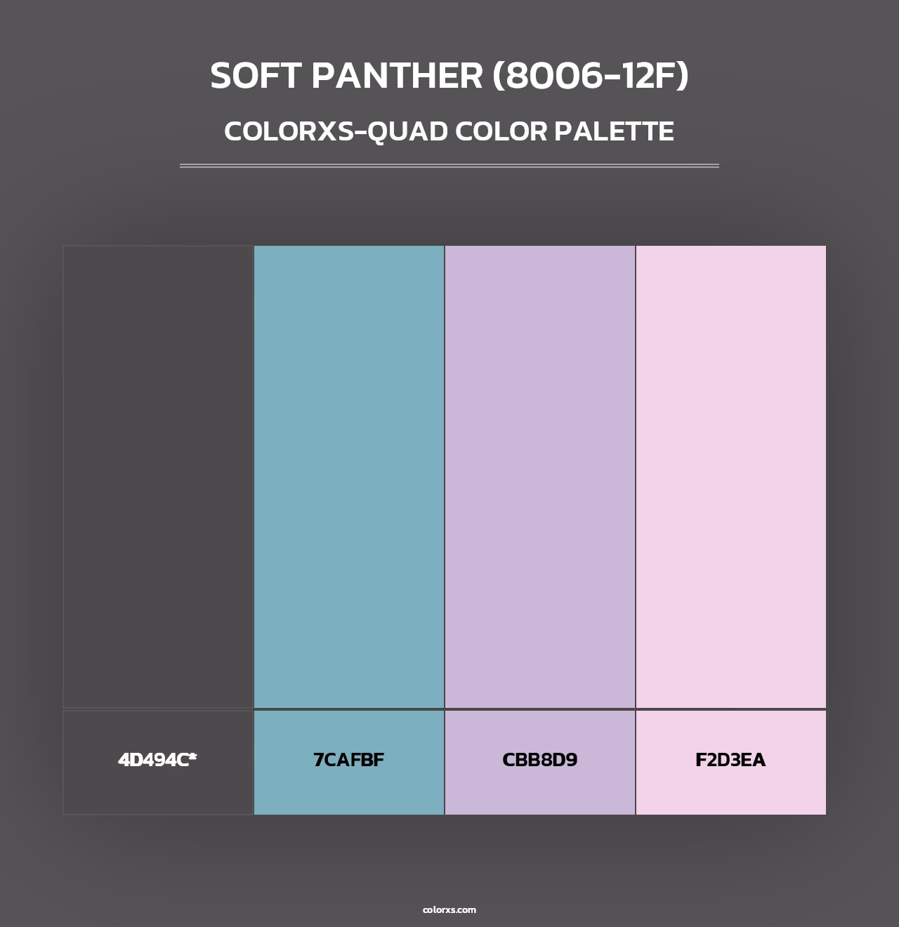 Soft Panther (8006-12F) - Colorxs Quad Palette