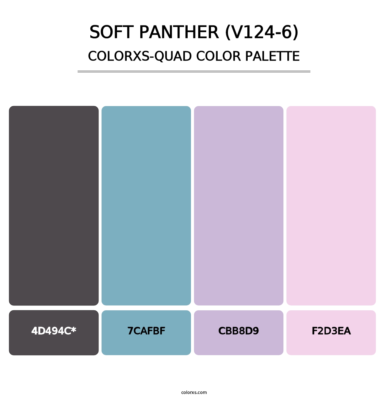 Soft Panther (V124-6) - Colorxs Quad Palette