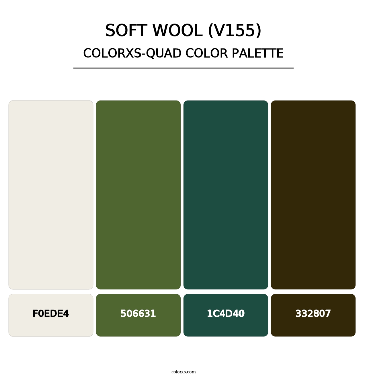 Soft Wool (V155) - Colorxs Quad Palette