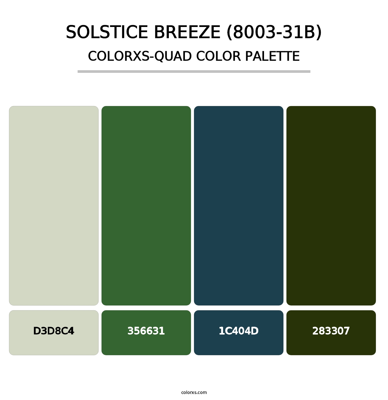 Solstice Breeze (8003-31B) - Colorxs Quad Palette