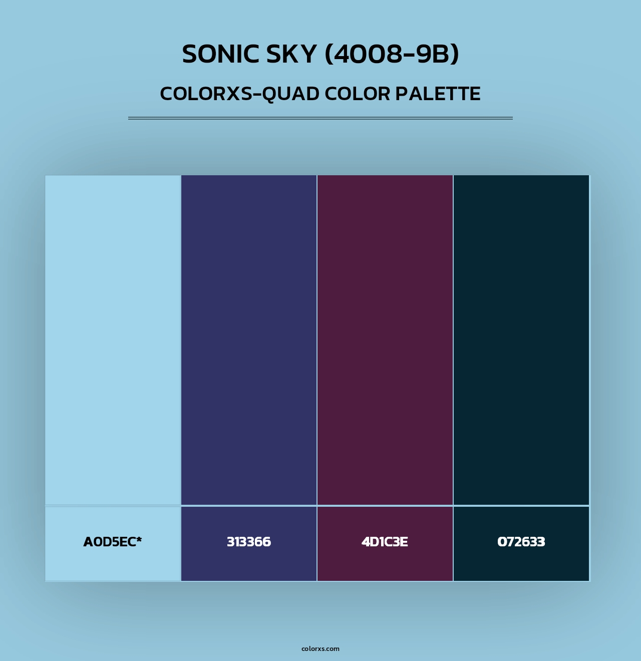 Sonic Sky (4008-9B) - Colorxs Quad Palette